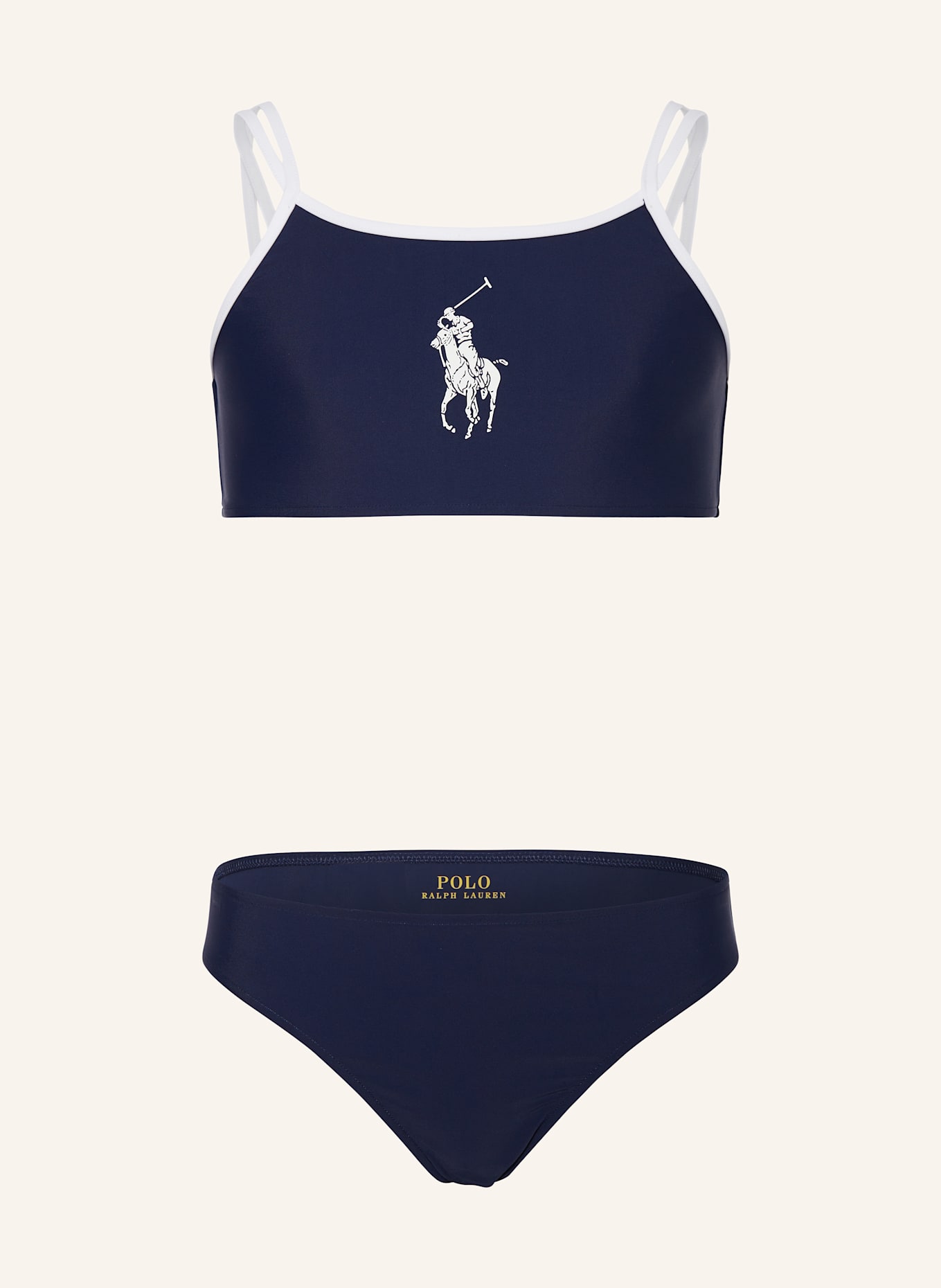 POLO RALPH LAUREN Bikini bustier: GRANATOWY