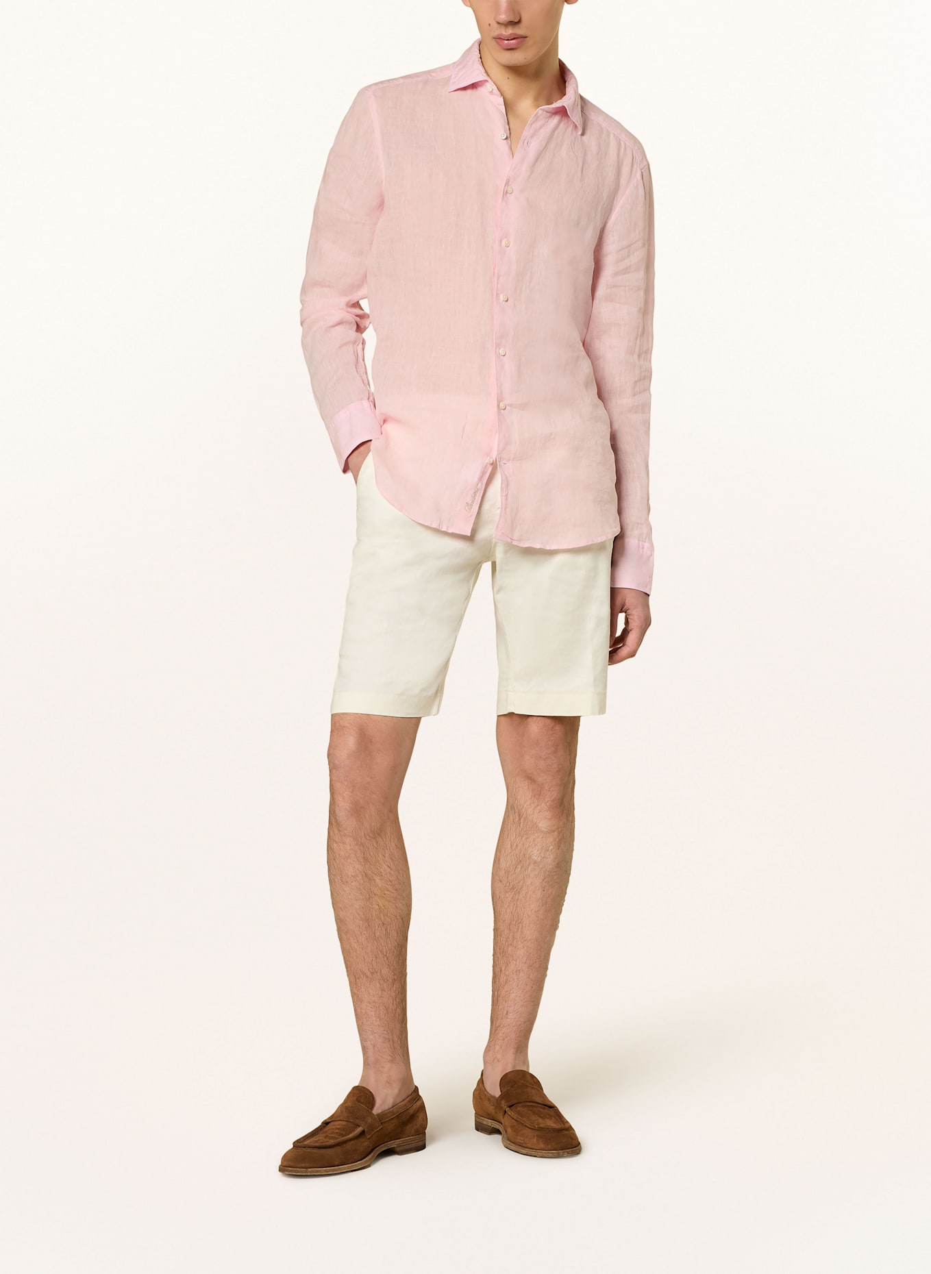 Stenströms Leinenhemd Slim Fit: HELLROSA