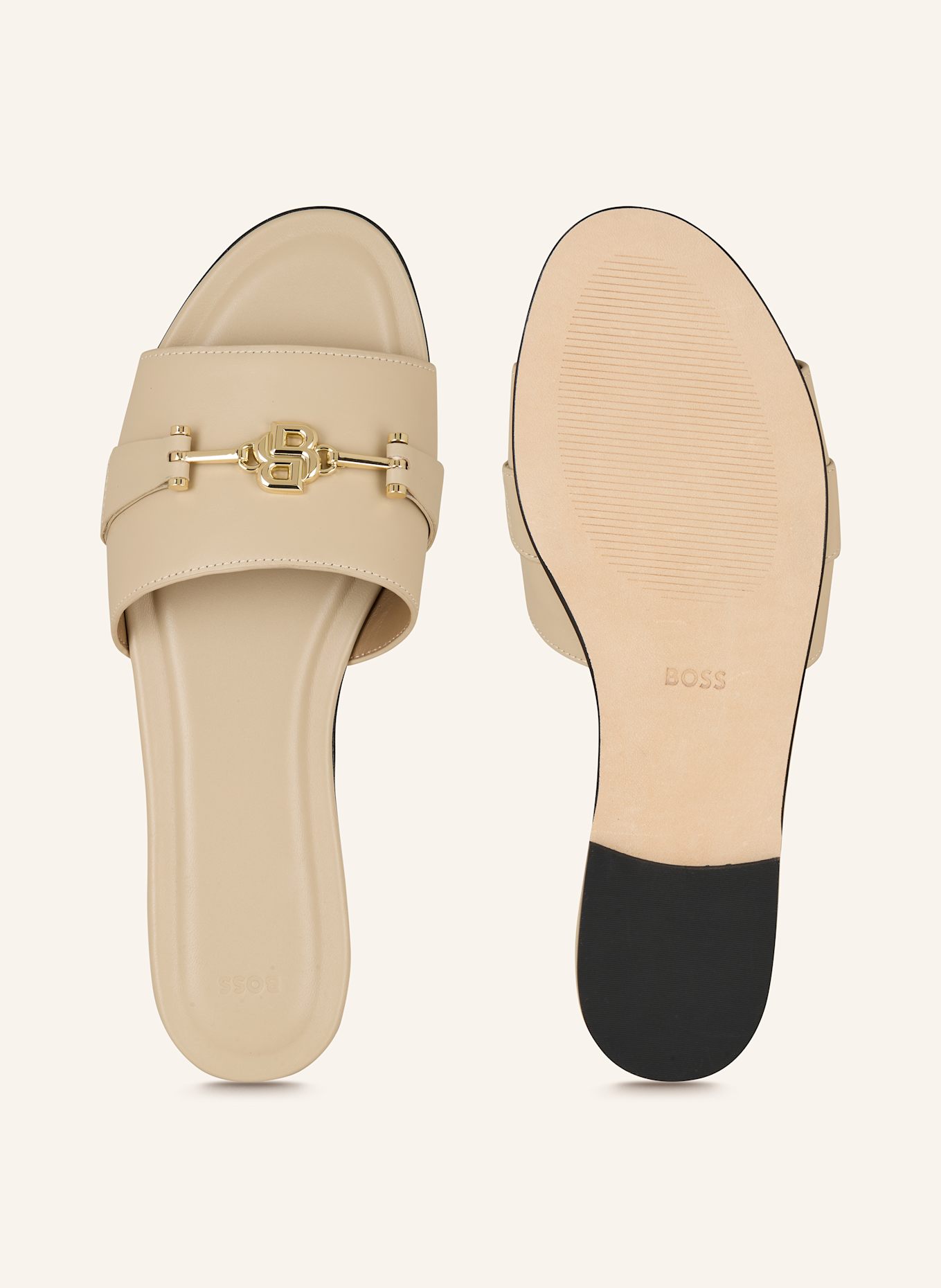 BOSS Pantoletten EMBERLYN: BEIGE