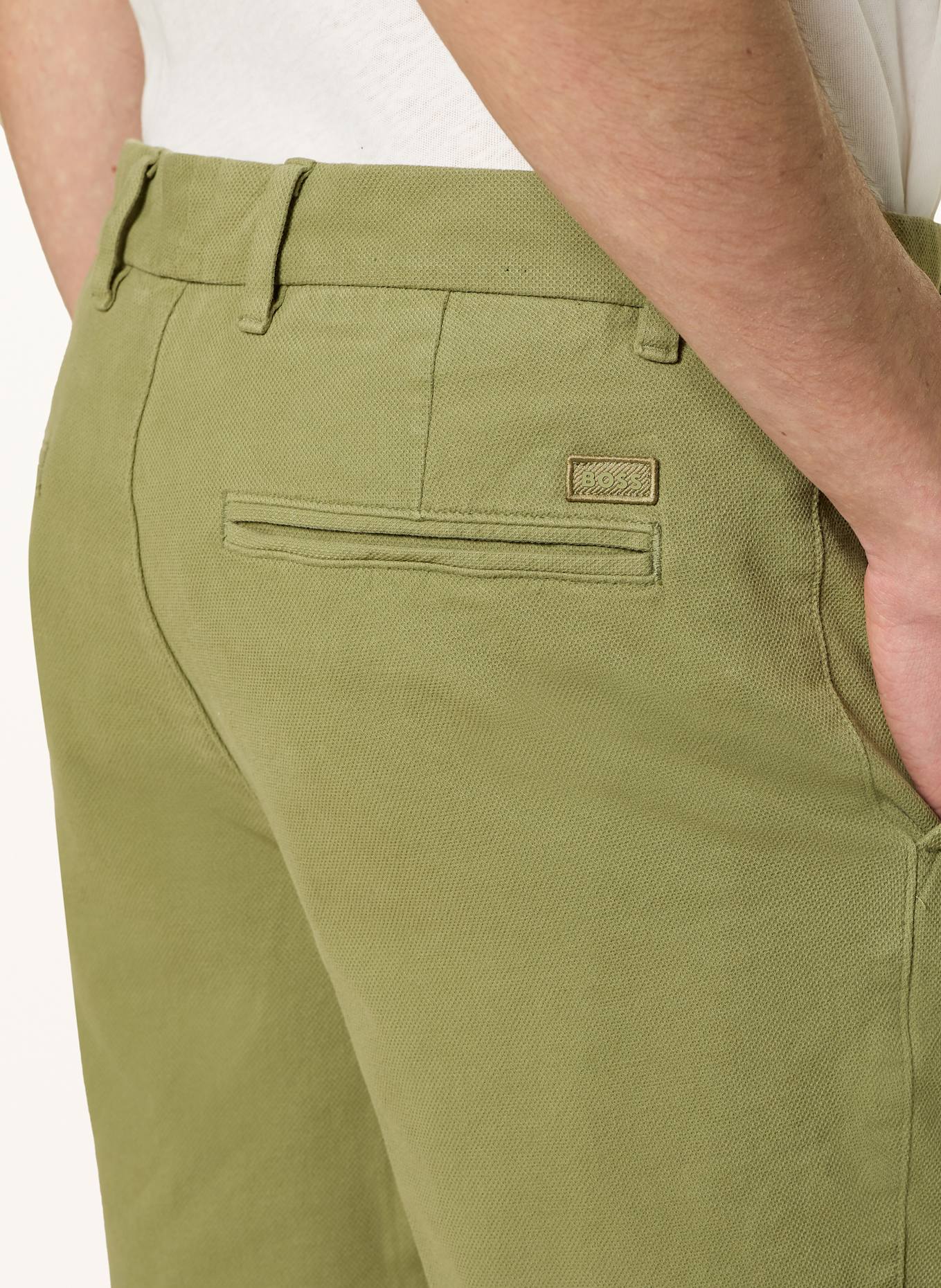 BOSS Chinoshorts Slim Fit: OLIV