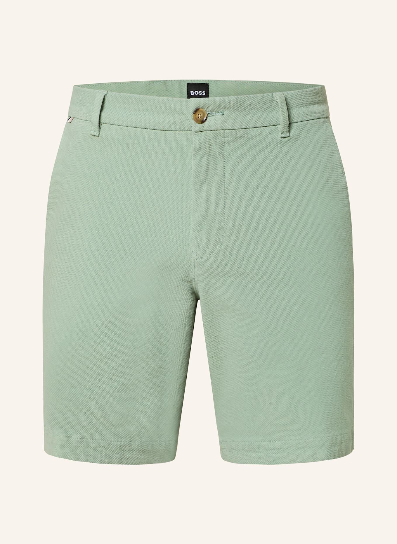BOSS Chinoshorts Slim Fit: HELLGRÜN
