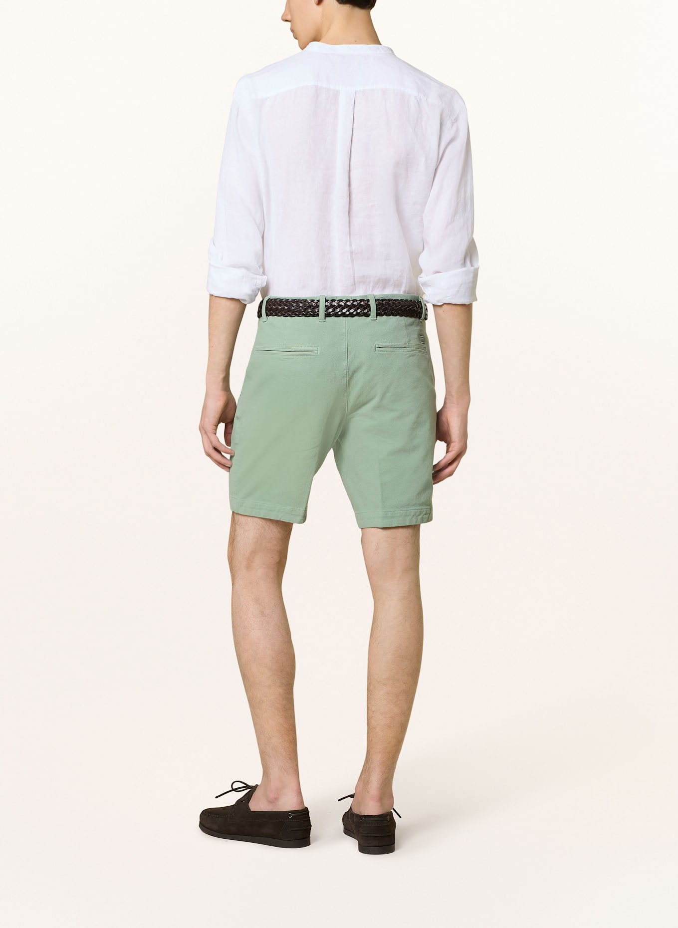 BOSS Chinoshorts Slim Fit: HELLGRÜN