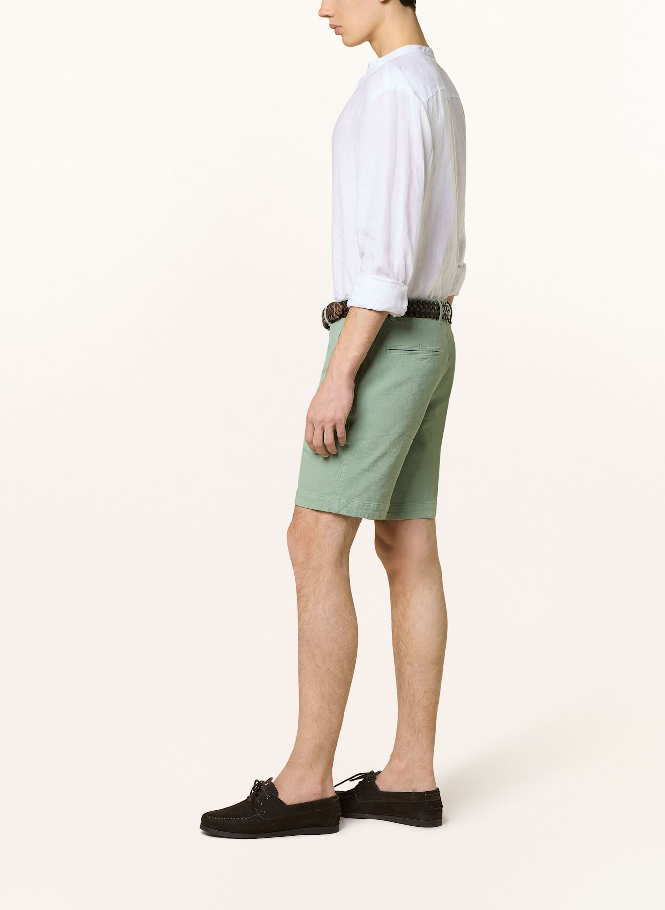 BOSS Chinoshorts Slim Fit: HELLGRÜN