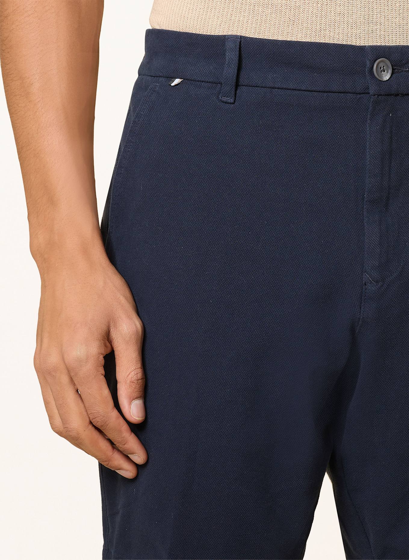 BOSS Chinoshorts Slim Fit: DUNKELBLAU