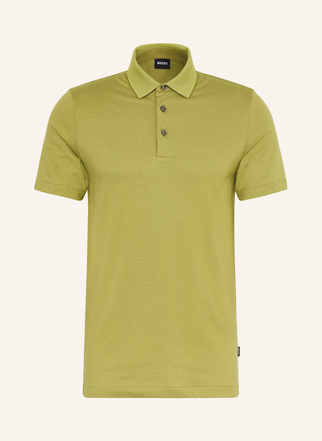 BOSS Piqué polo shirt PITTON Slim Fit: GREEN