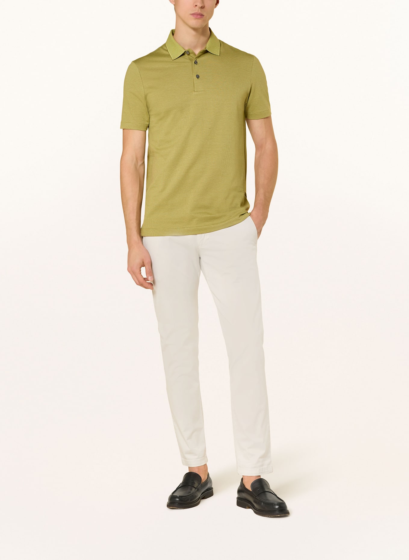 BOSS Piqué polo shirt PITTON Slim Fit: GREEN