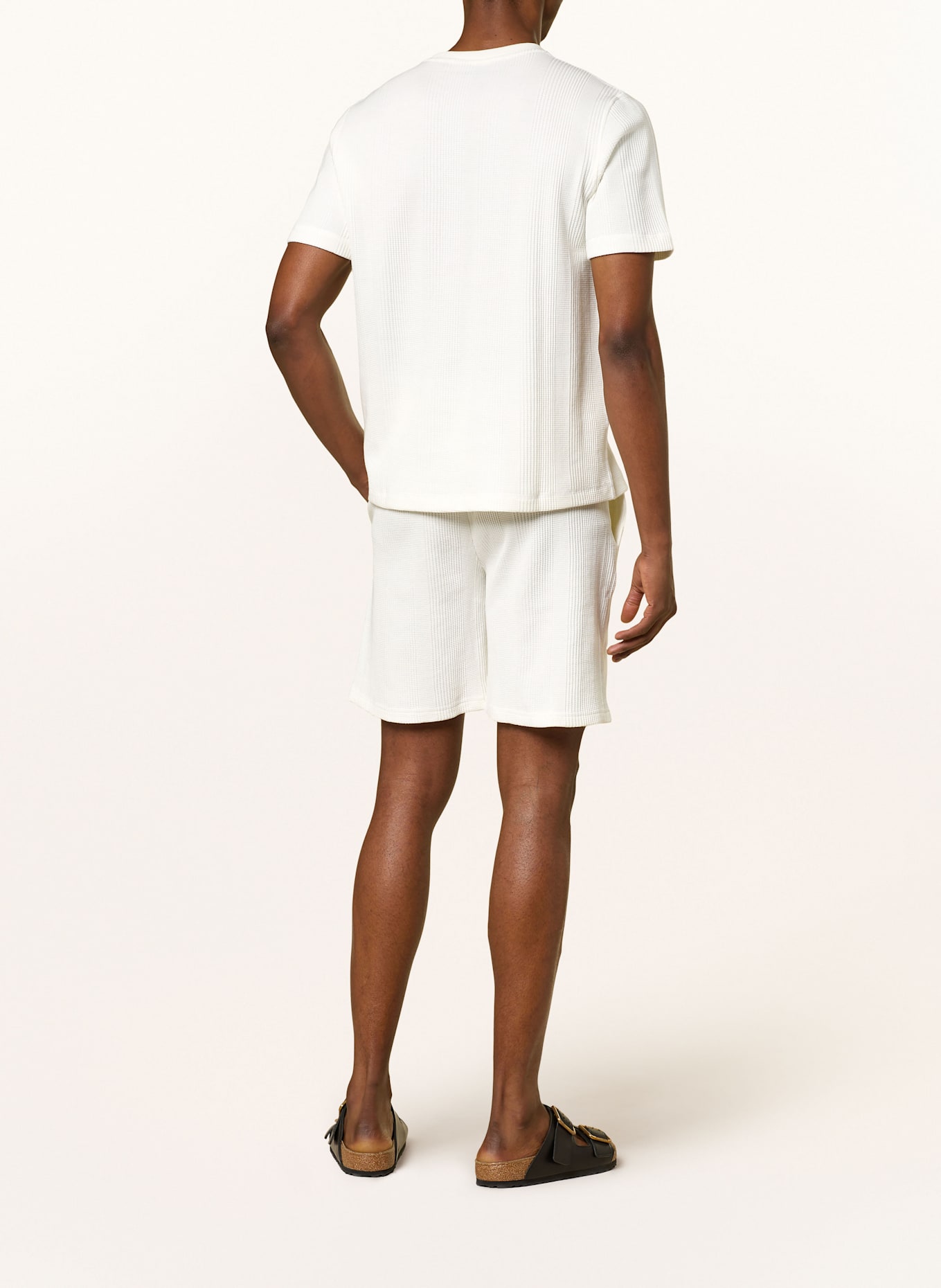 BOSS STRUCTURE pajama shorts: WHITE