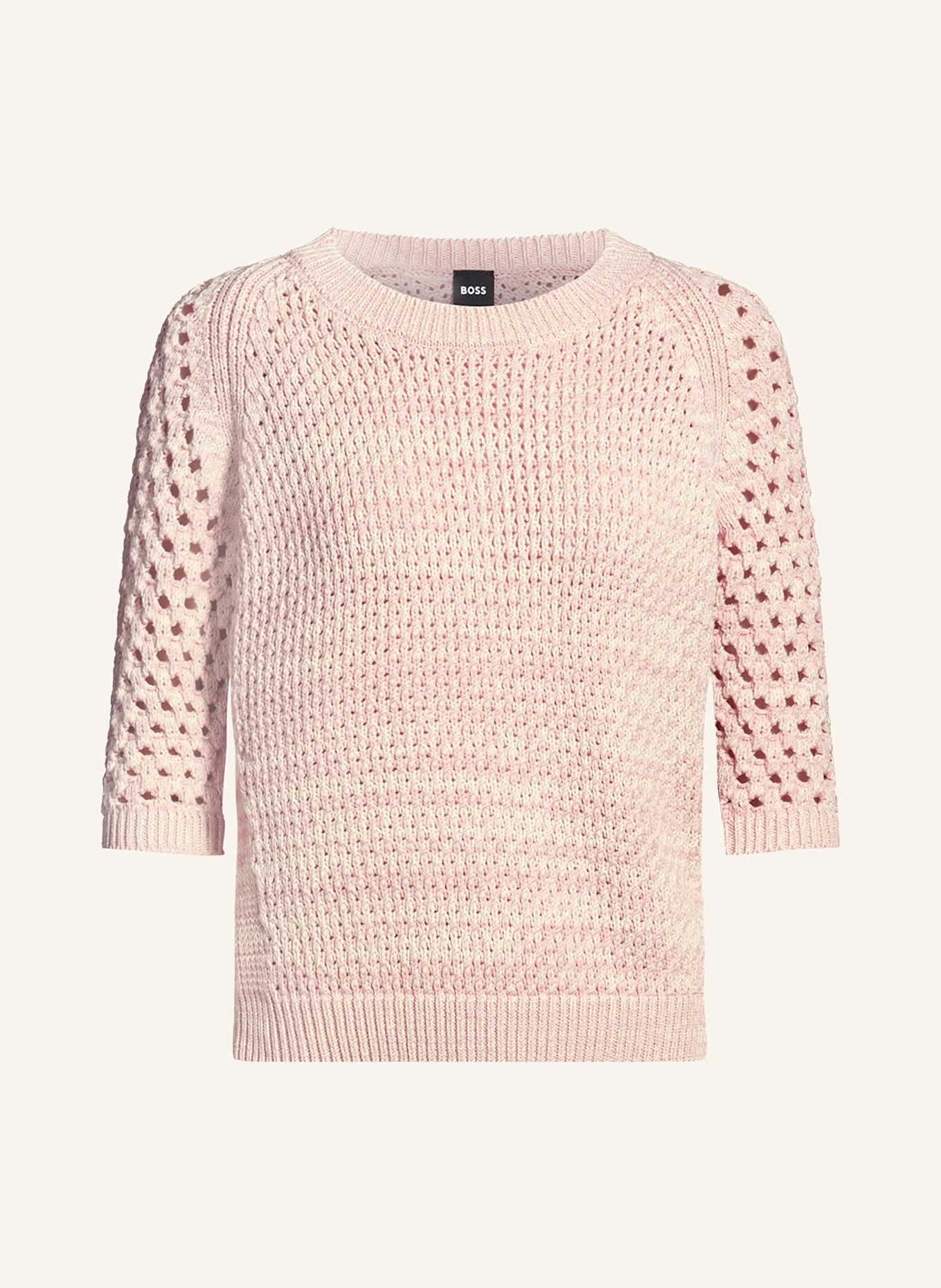 BOSS Pullover FUNIMA: ROSÉ/ CREME