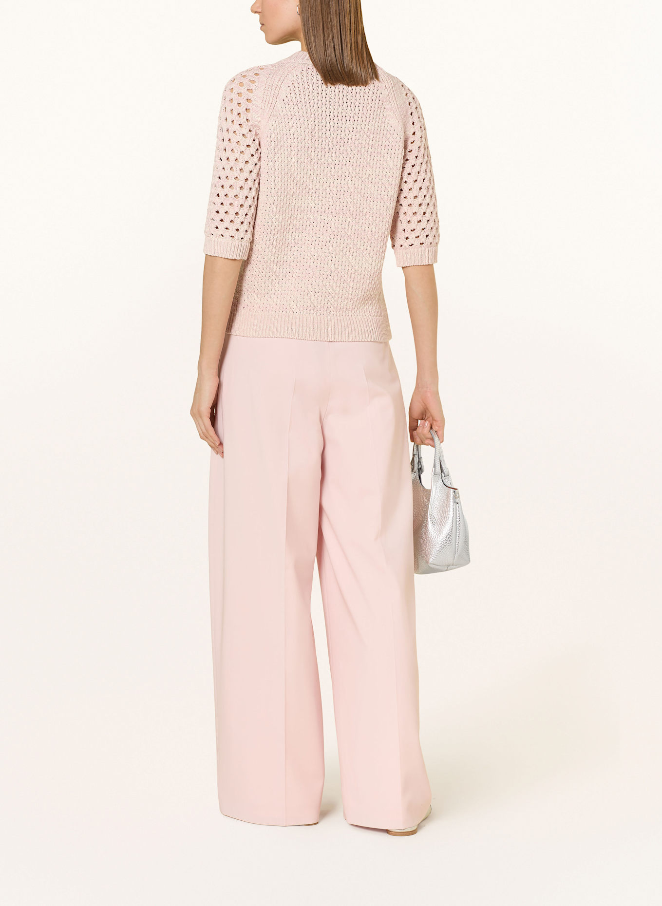BOSS Pullover FUNIMA: ROSÉ/ CREME