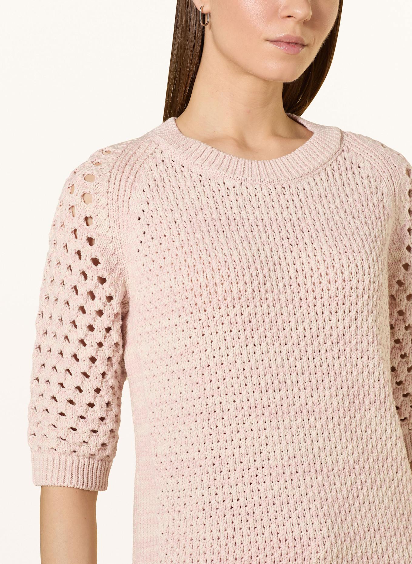 BOSS Pullover FUNIMA: ROSÉ/ CREME