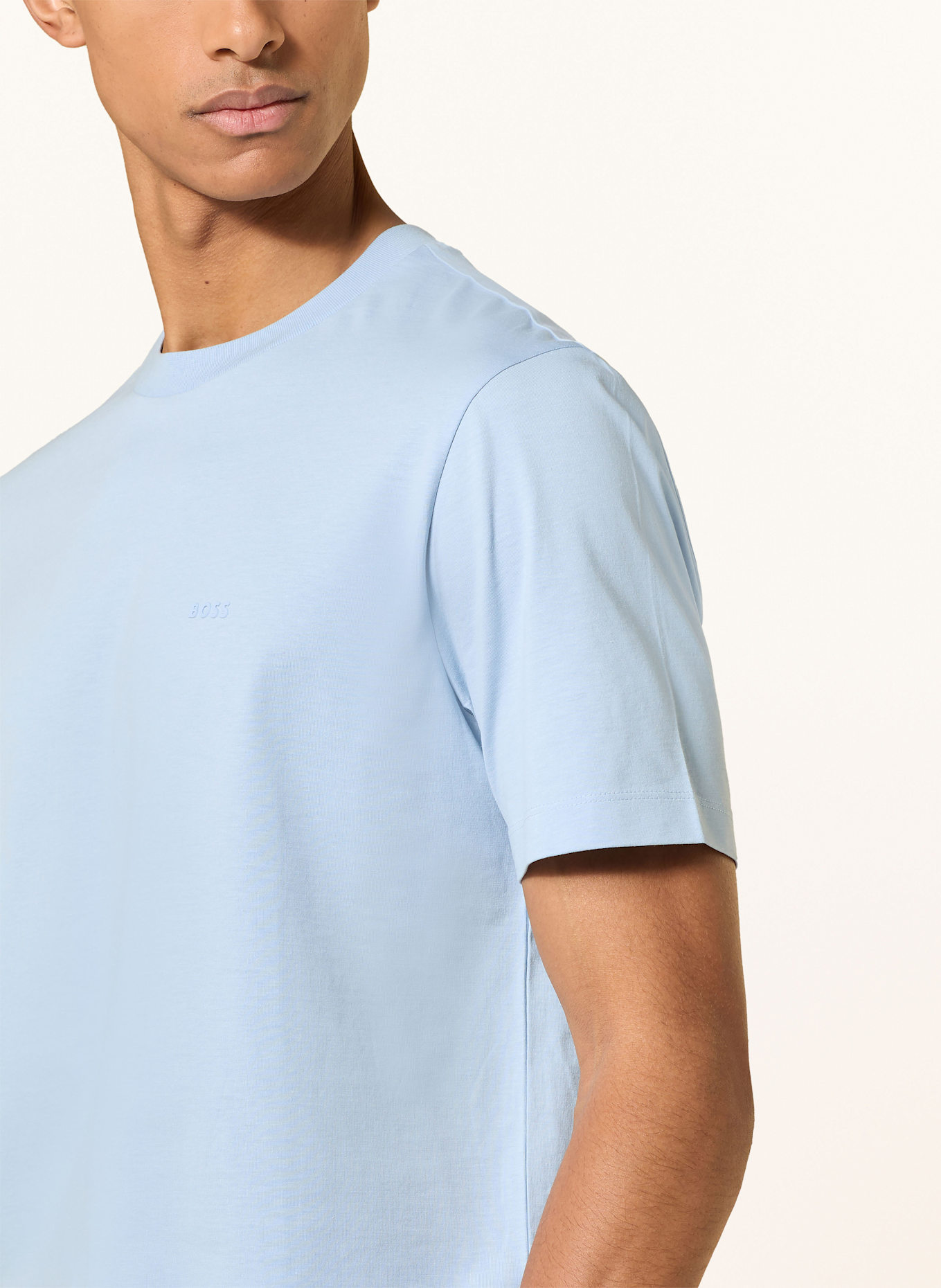 BOSS T-shirt THOMPSON: LIGHT BLUE