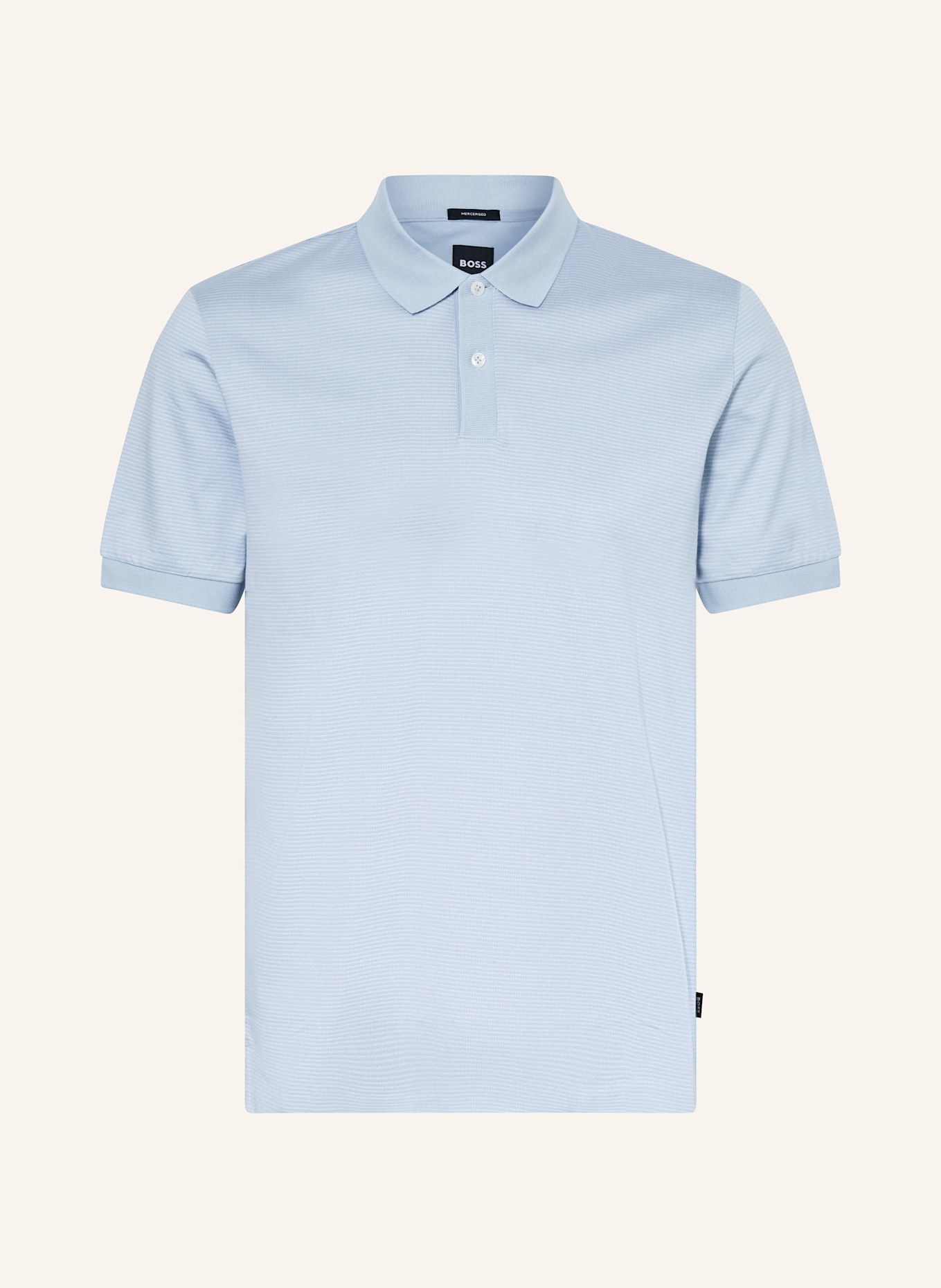 BOSS Jersey polo shirt PARLAY: LIGHT BLUE/ WHITE