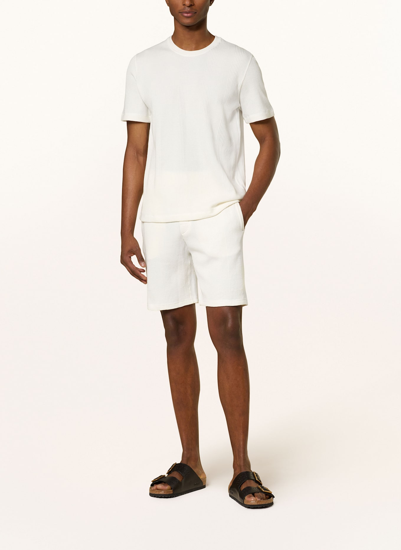 BOSS STRUCTURE pajama shirt: WHITE