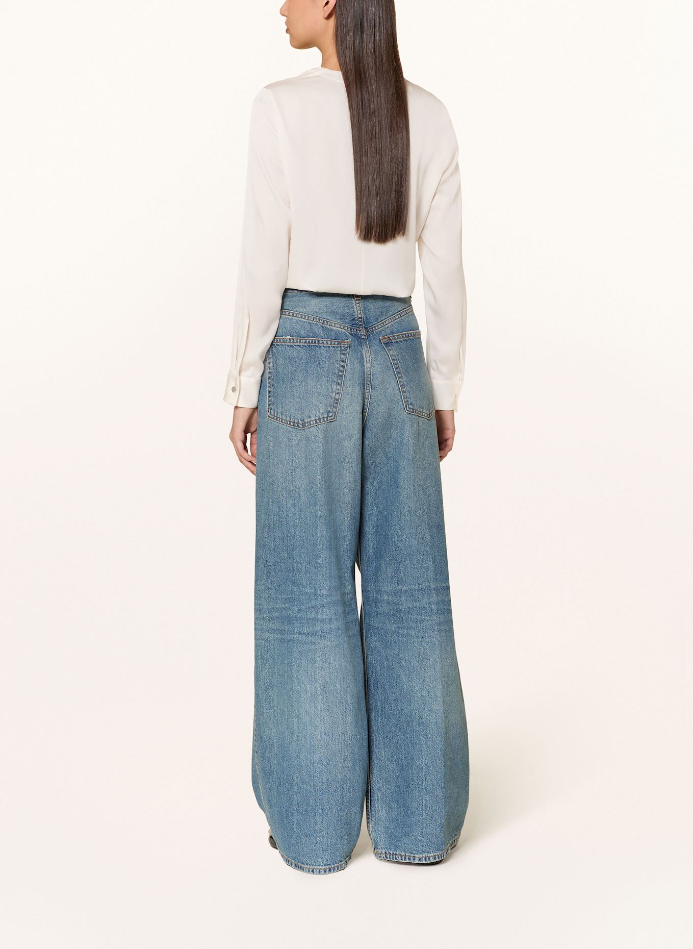 BOSS Silk blouse BANORAH: WHITE