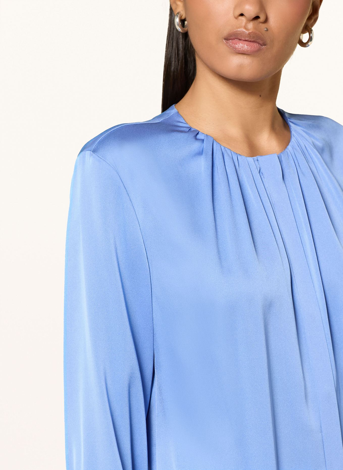 BOSS Seidenbluse BANORAH: BLAU