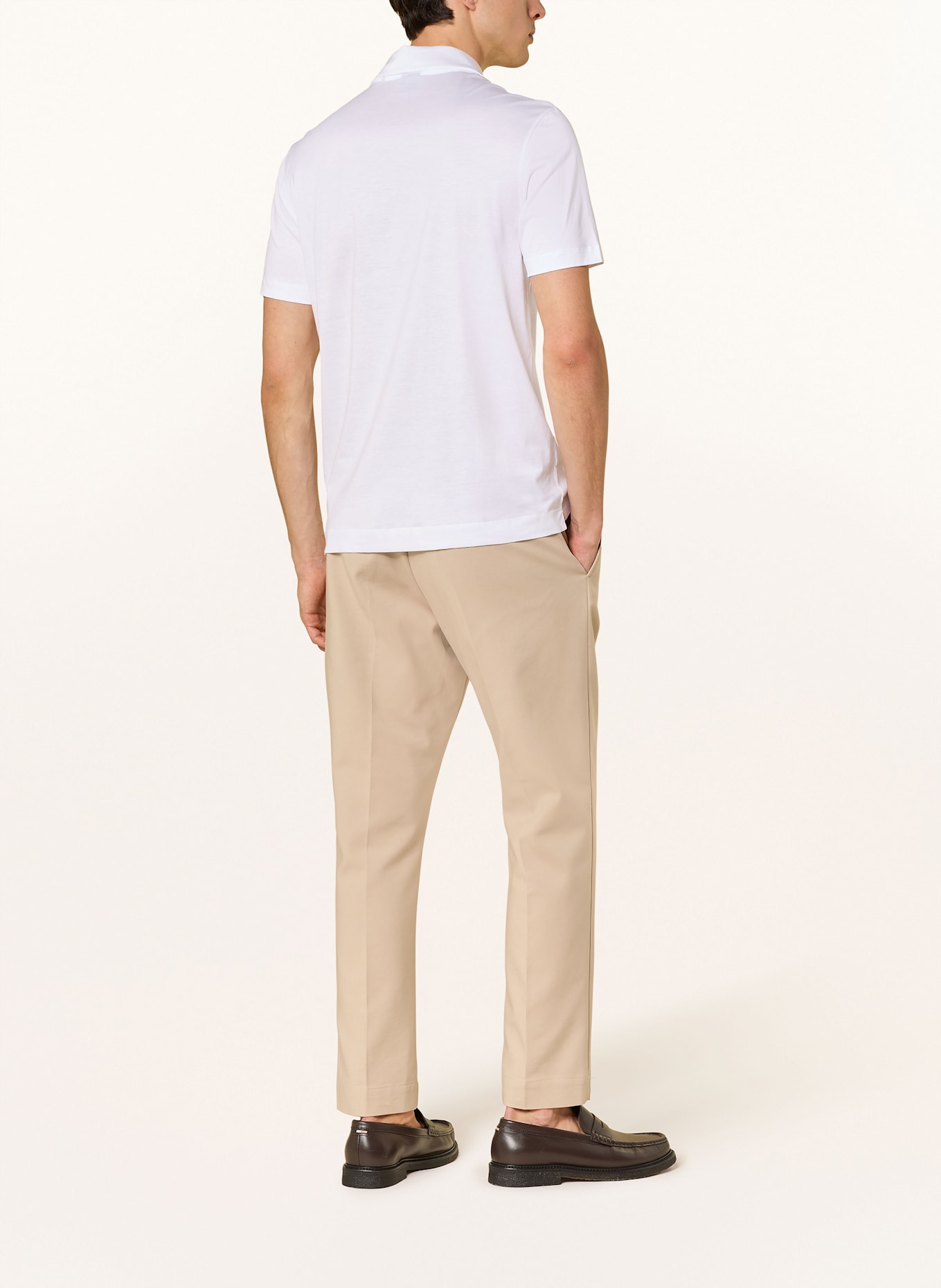 BOSS Jersey-Poloshirt PARAS: WEISS