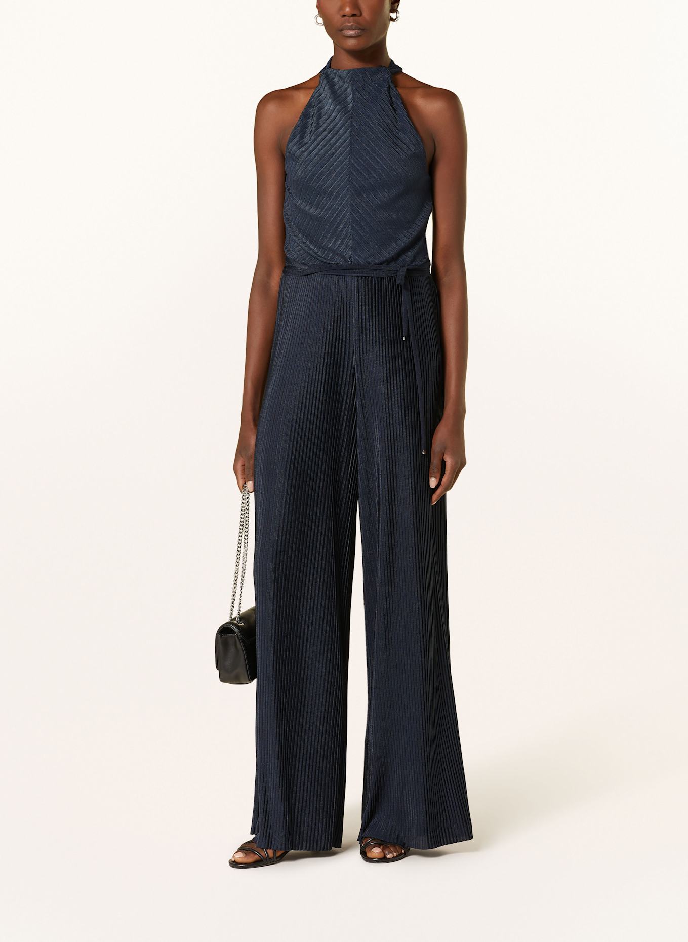 BOSS Overal EXUMA s plisováním: TMAVĚ MODRÁ