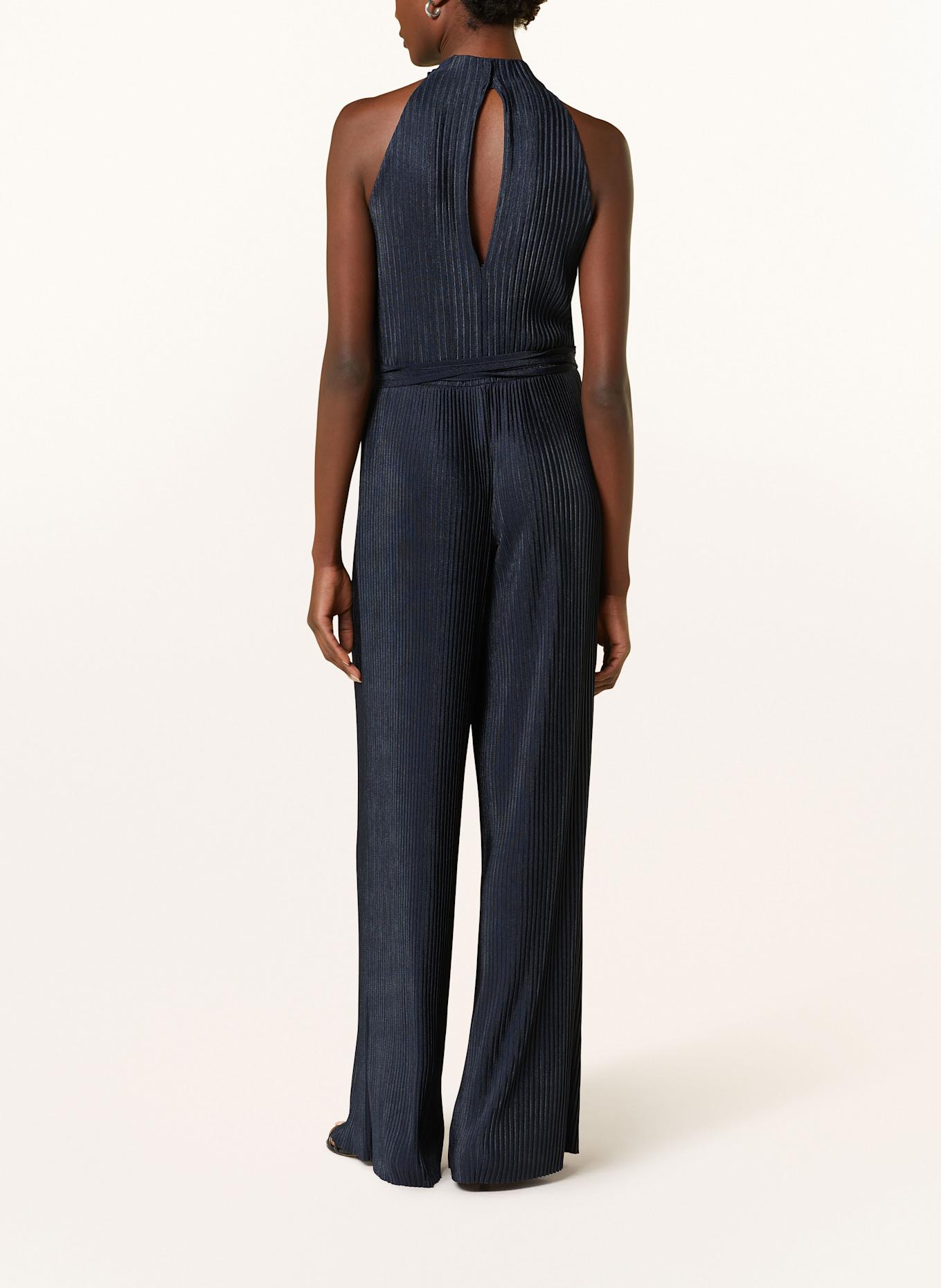 BOSS Overal EXUMA s plisováním: TMAVĚ MODRÁ