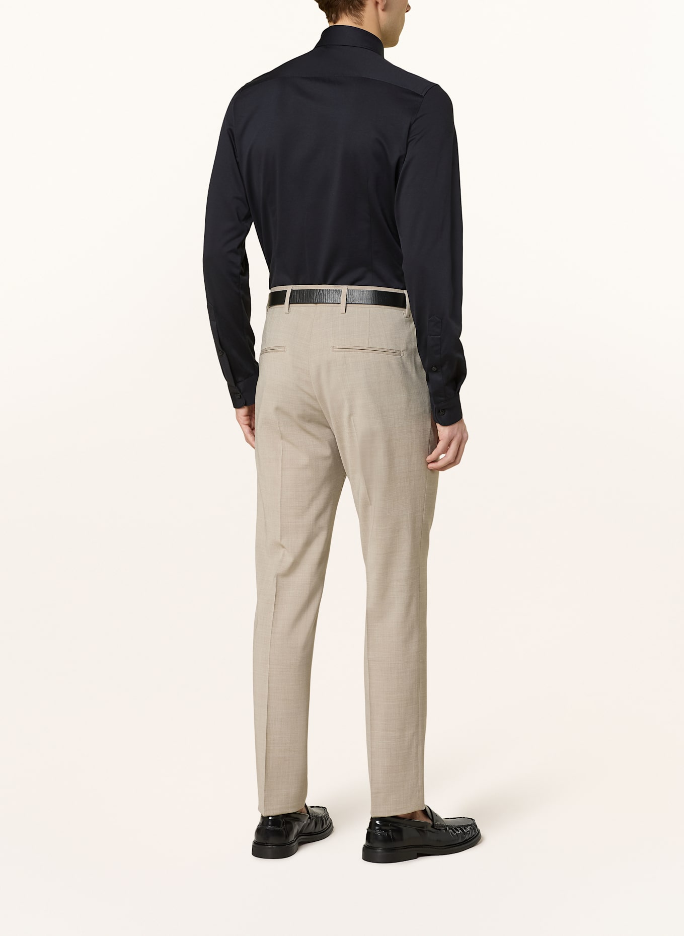 PAUL Jerseyhemd Slim Fit: SCHWARZ