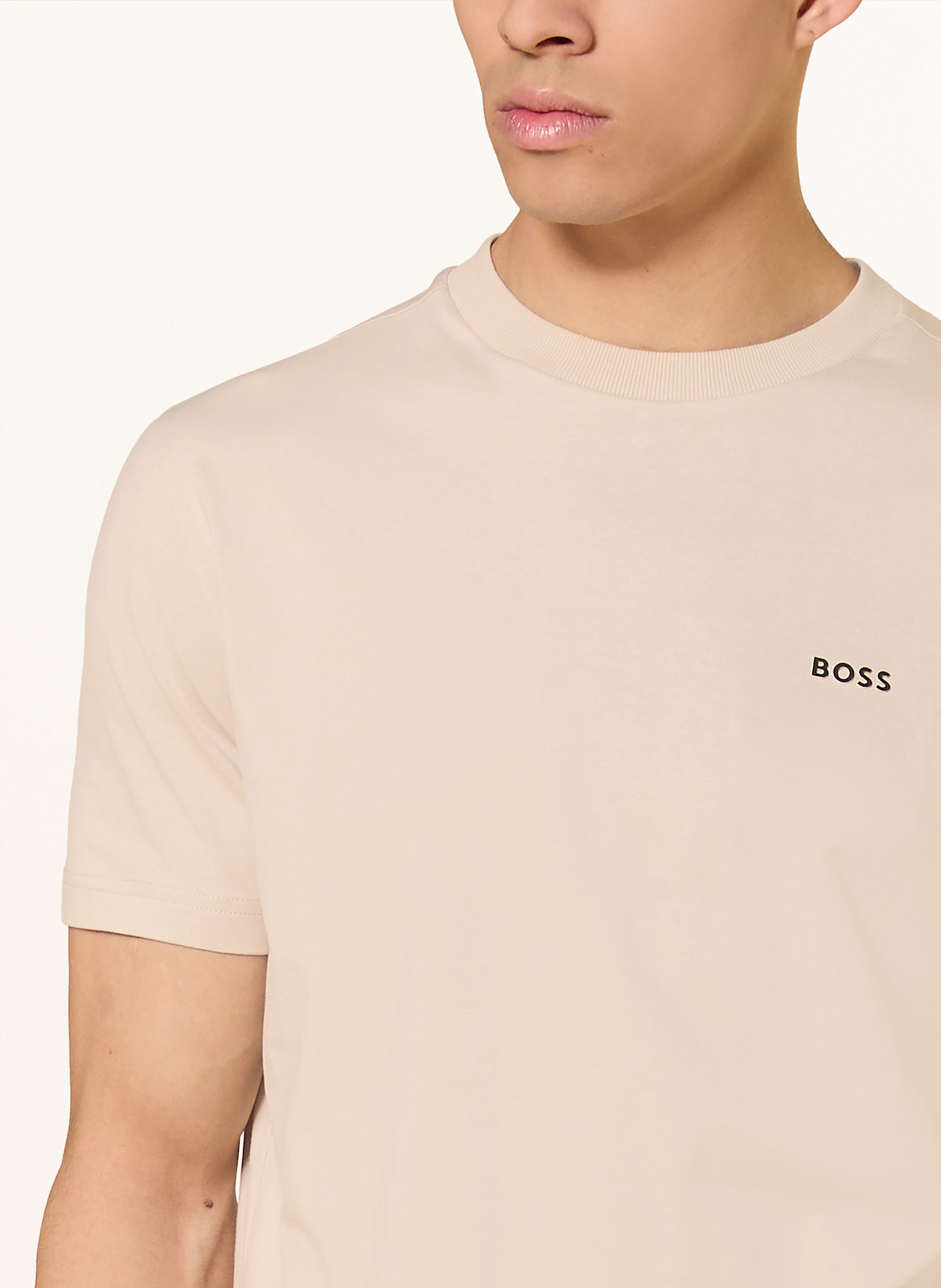 BOSS T-Shirt TEE: BEIGE