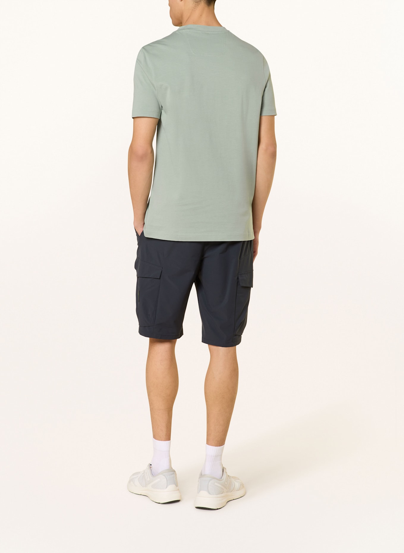 BOSS Tričko: SVĚTLE ZELENÁ