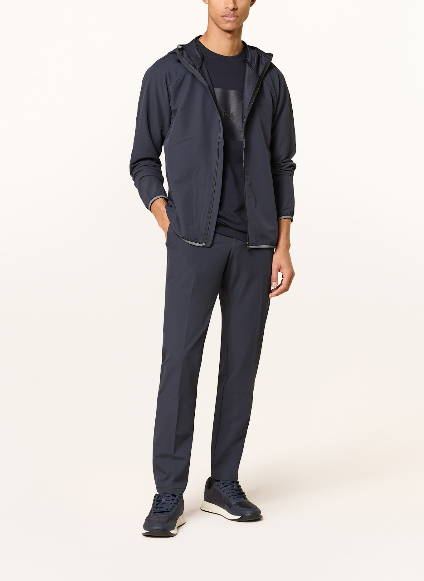 BOSS Chino COMMUTER Slim Fit: DUNKELBLAU