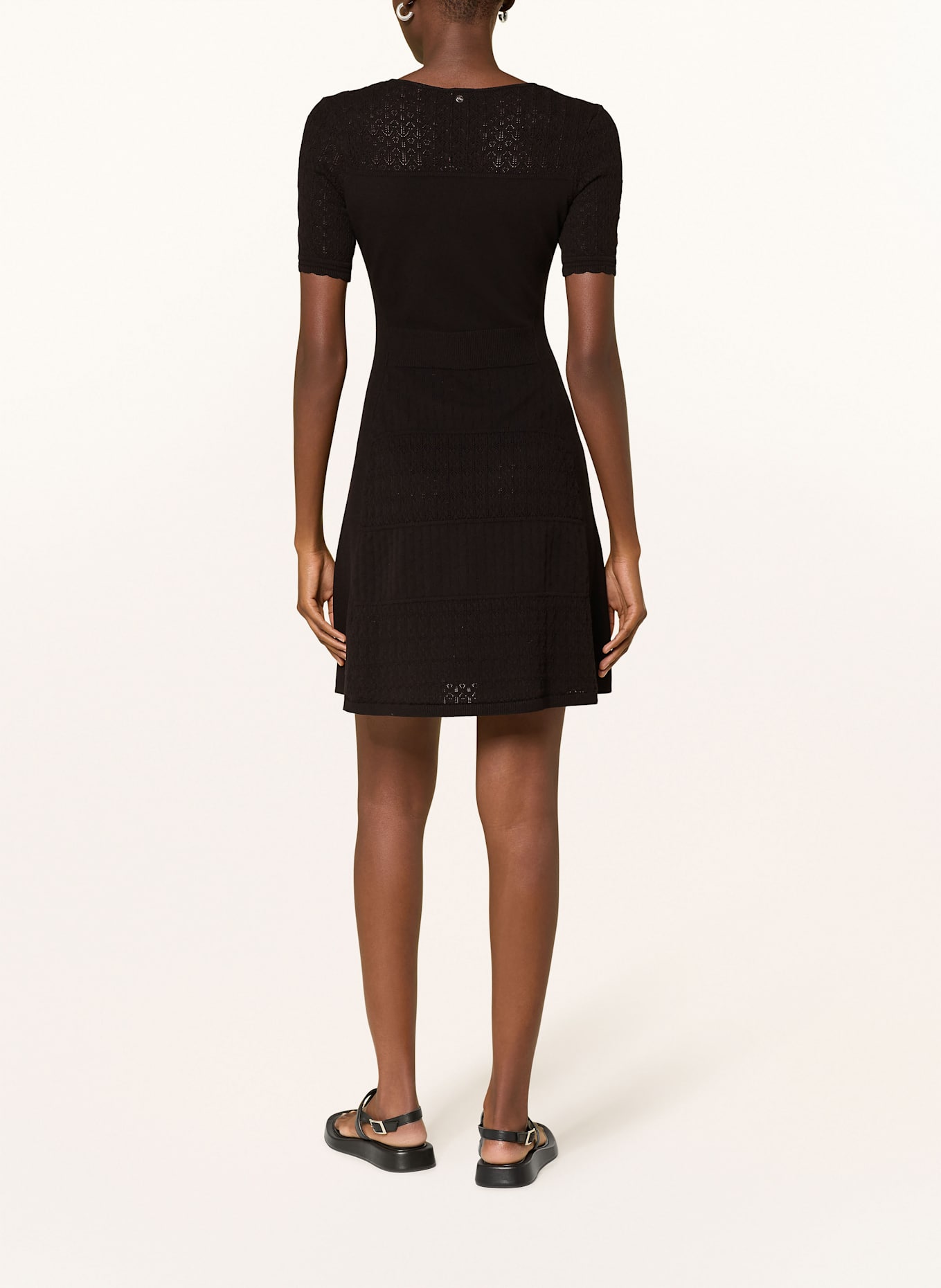 BOSS Strickkleid FUART: SCHWARZ