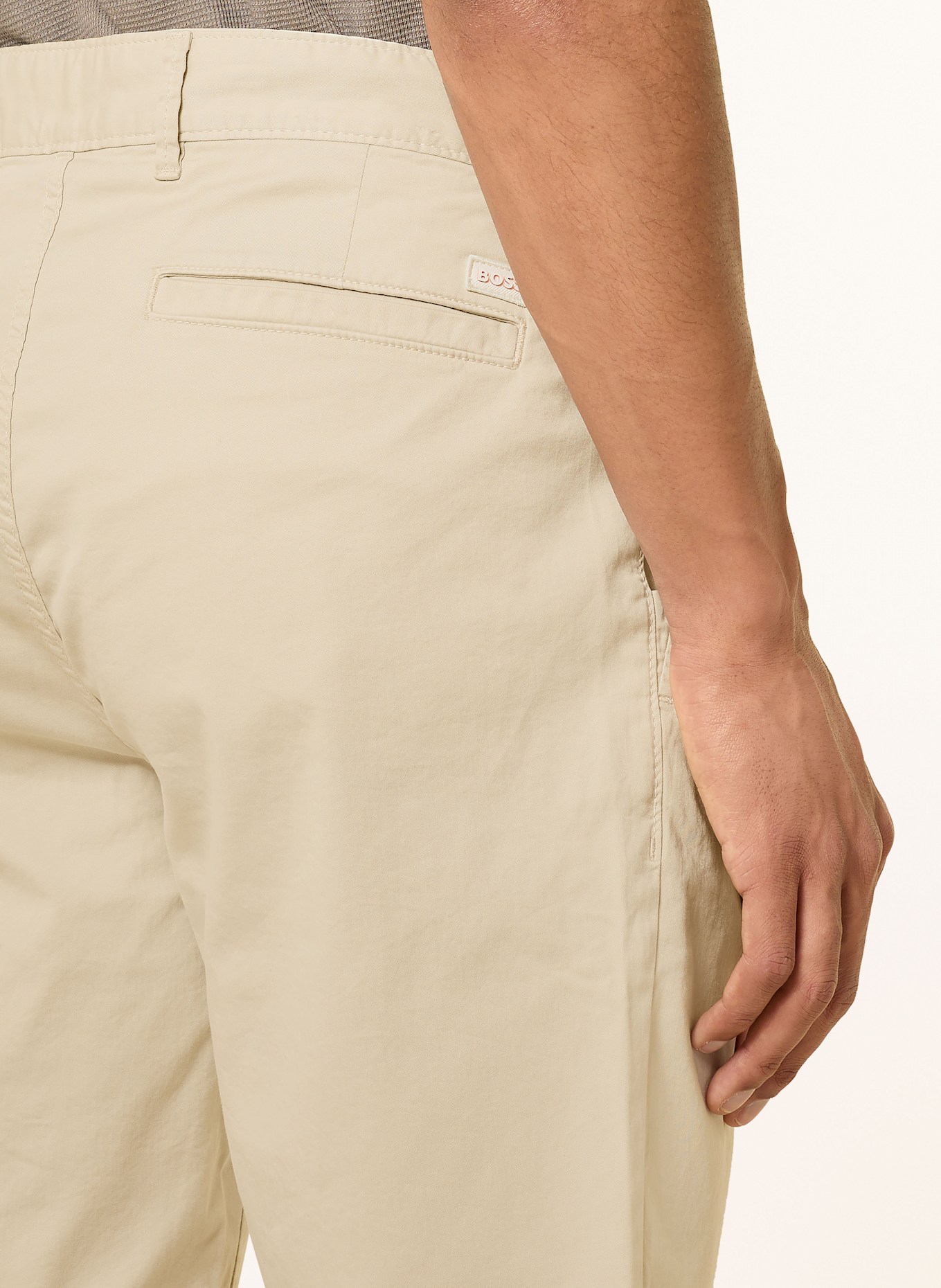 BOSS Chinoshorts Slim Fit: CREME
