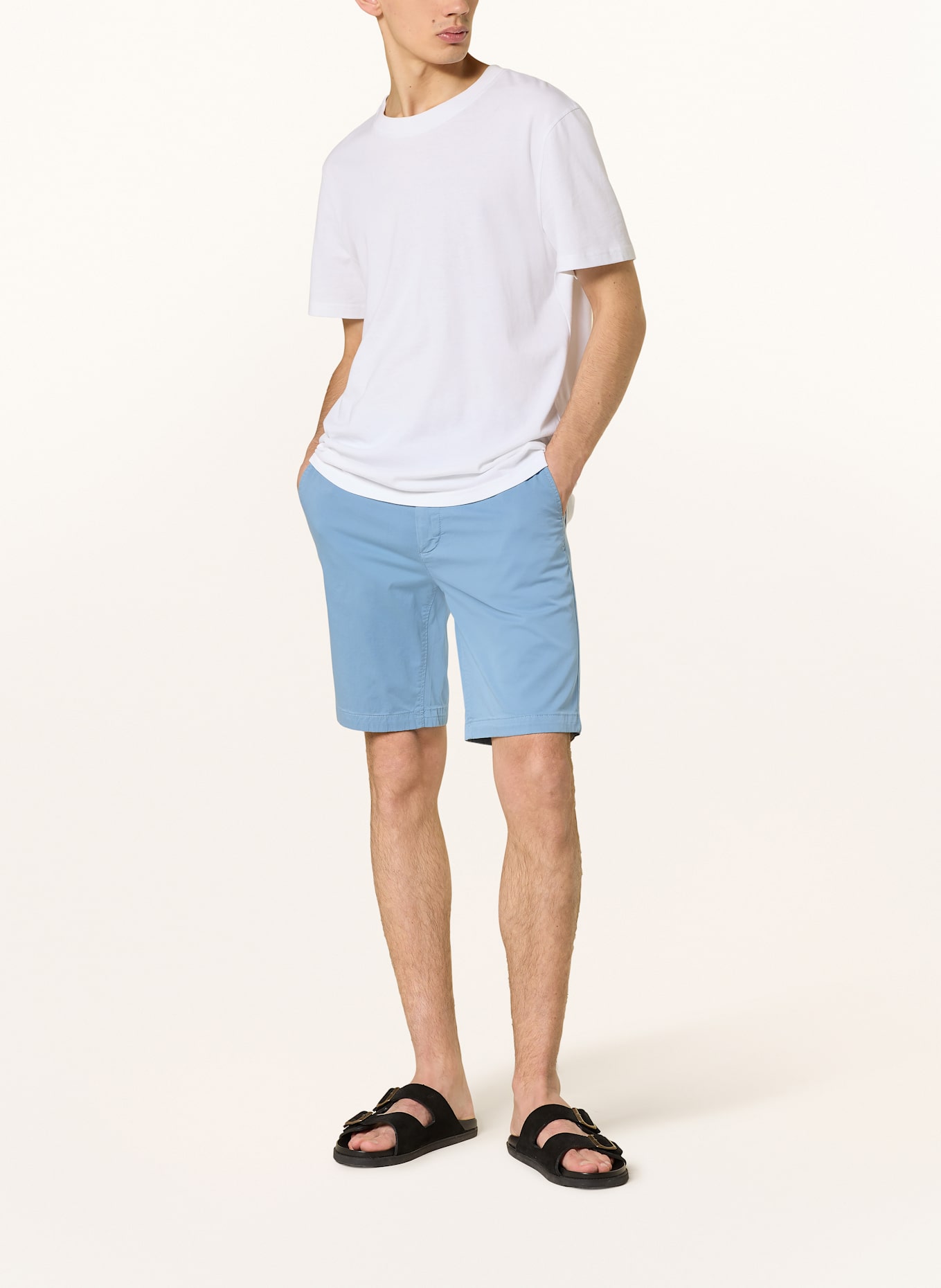 BOSS Chinoshorts Slim Fit: HELLBLAU