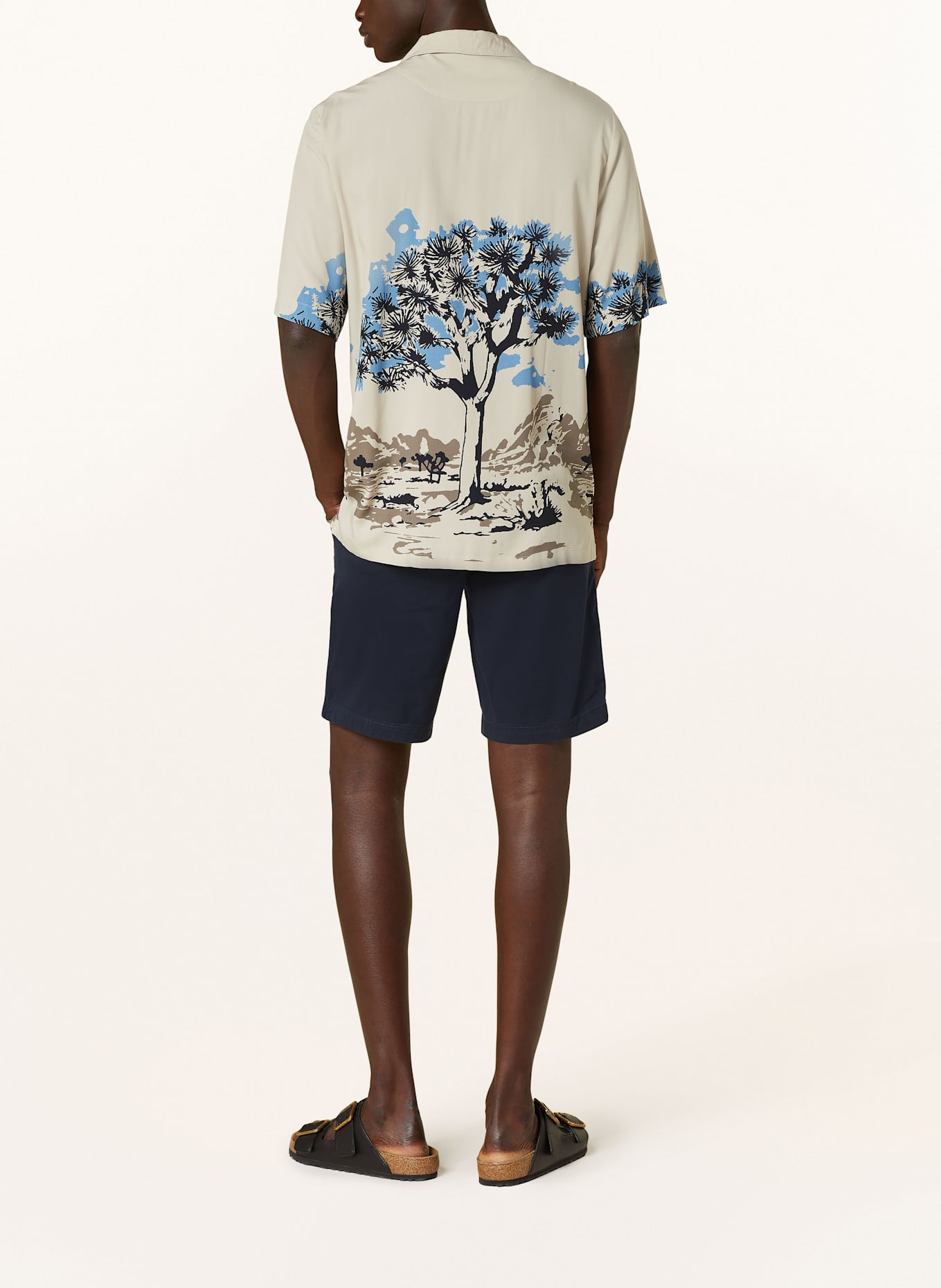 BOSS Chinoshorts Slim Fit: DUNKELBLAU