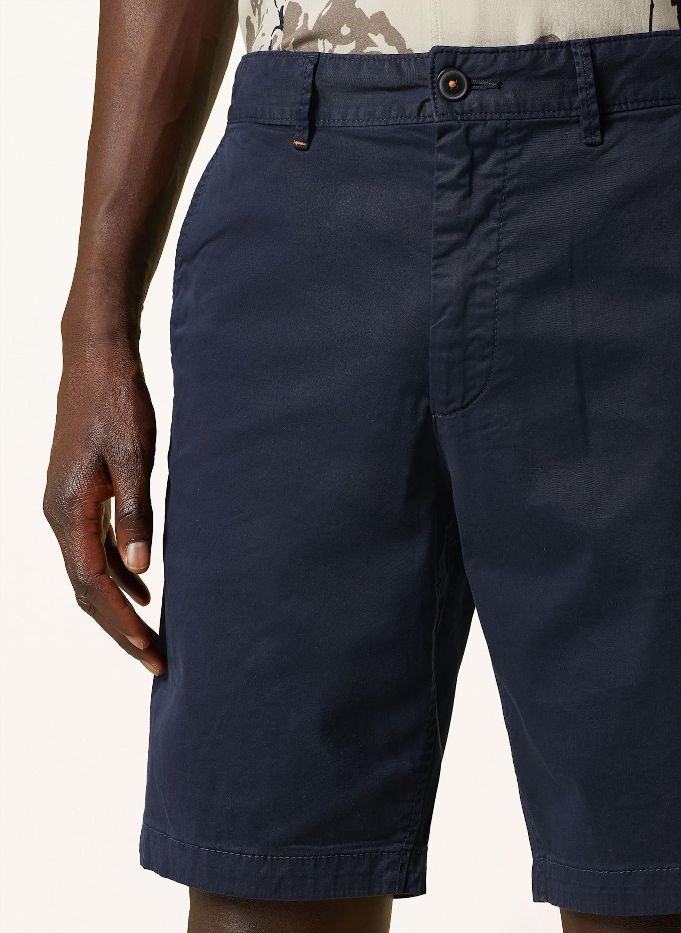 BOSS Chinoshorts Slim Fit: DUNKELBLAU