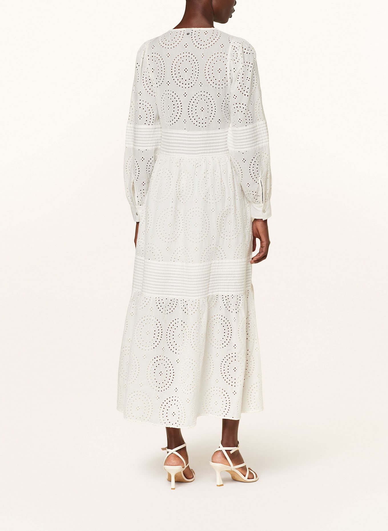 BOSS Kleid DABRODY aus Lochspitze: WEISS