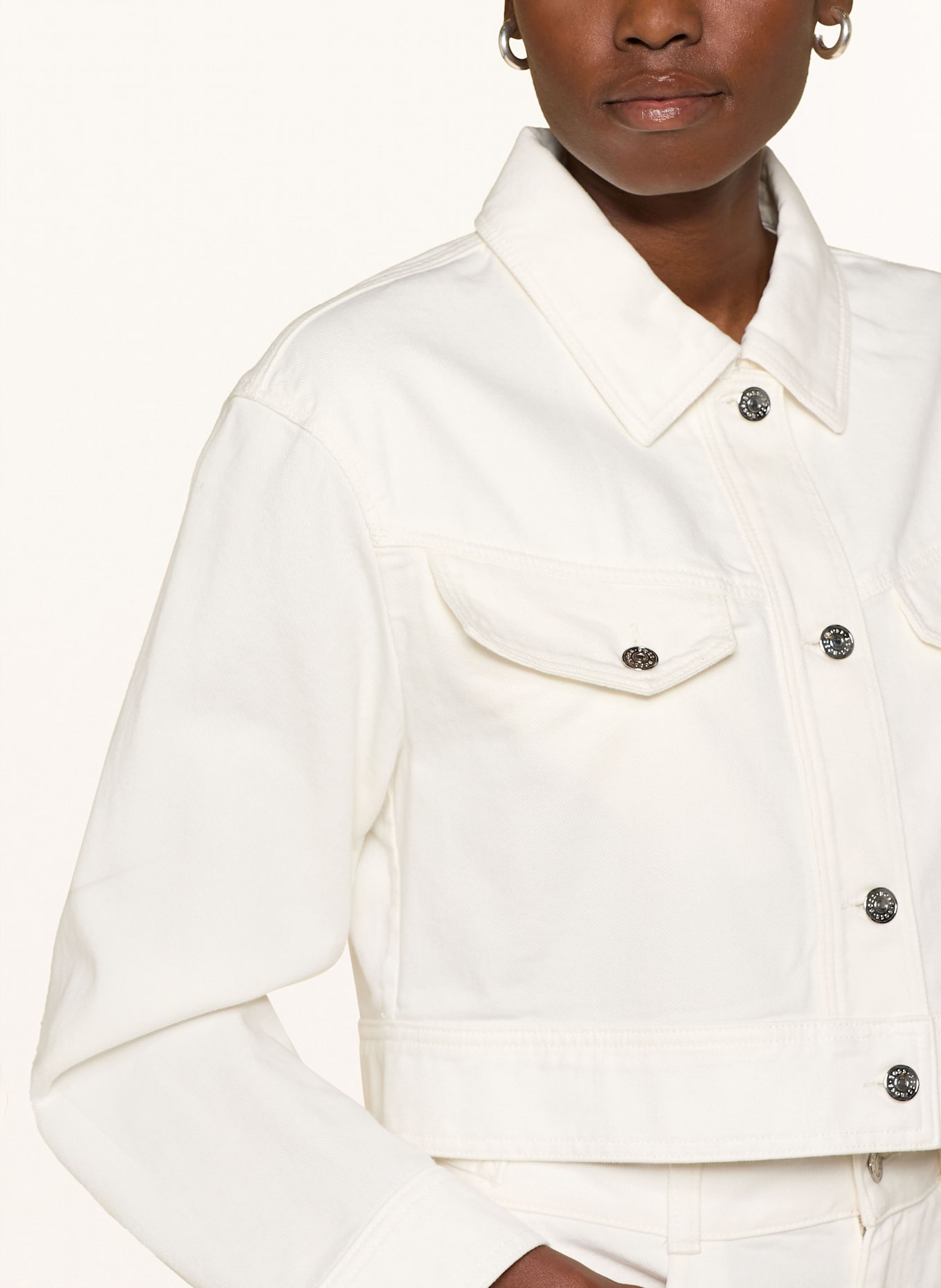 BOSS Jeansjacke JAFRESI: WEISS