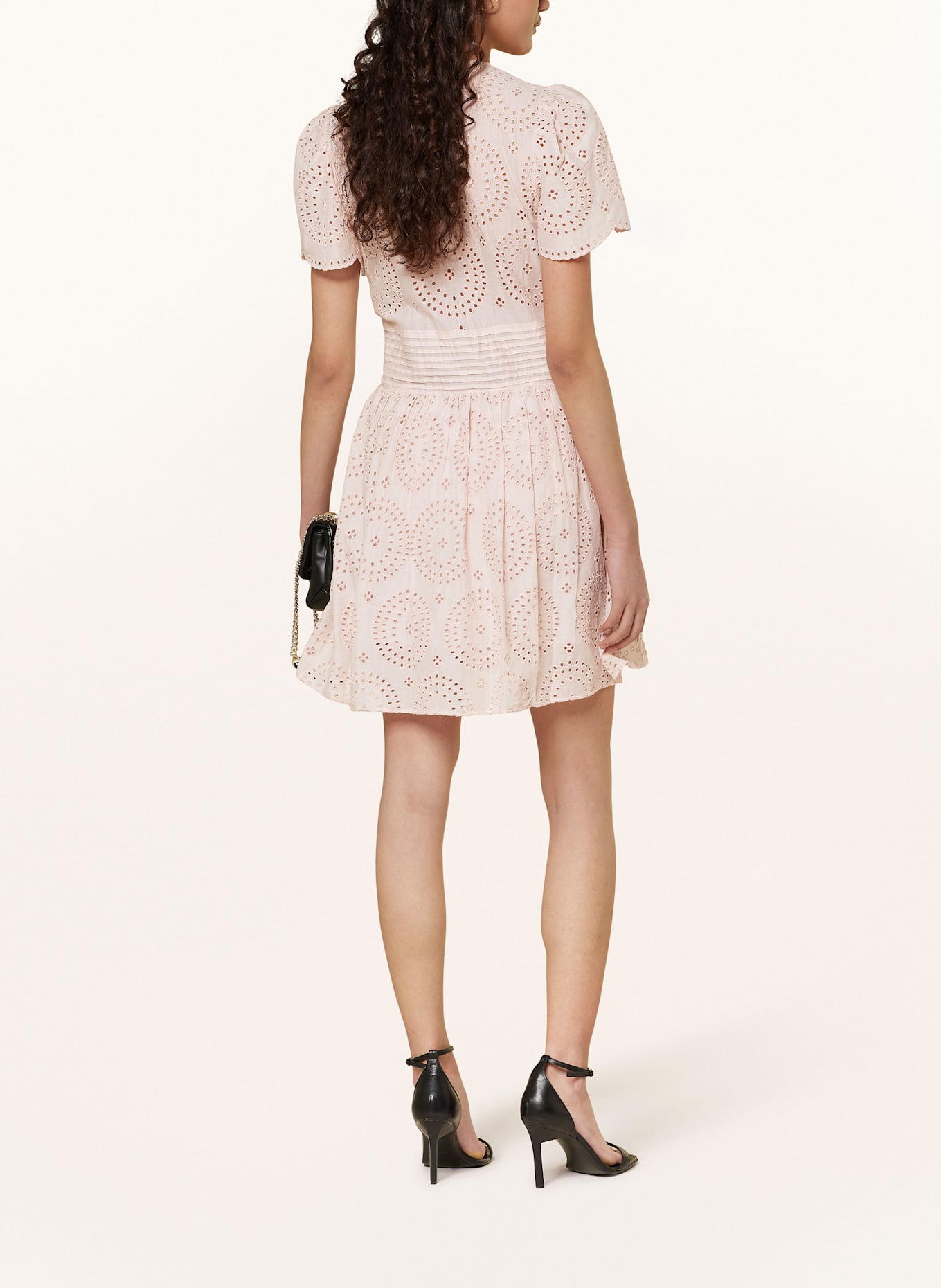 BOSS Kleid DEBRODY aus Lochspitze: HELLROSA