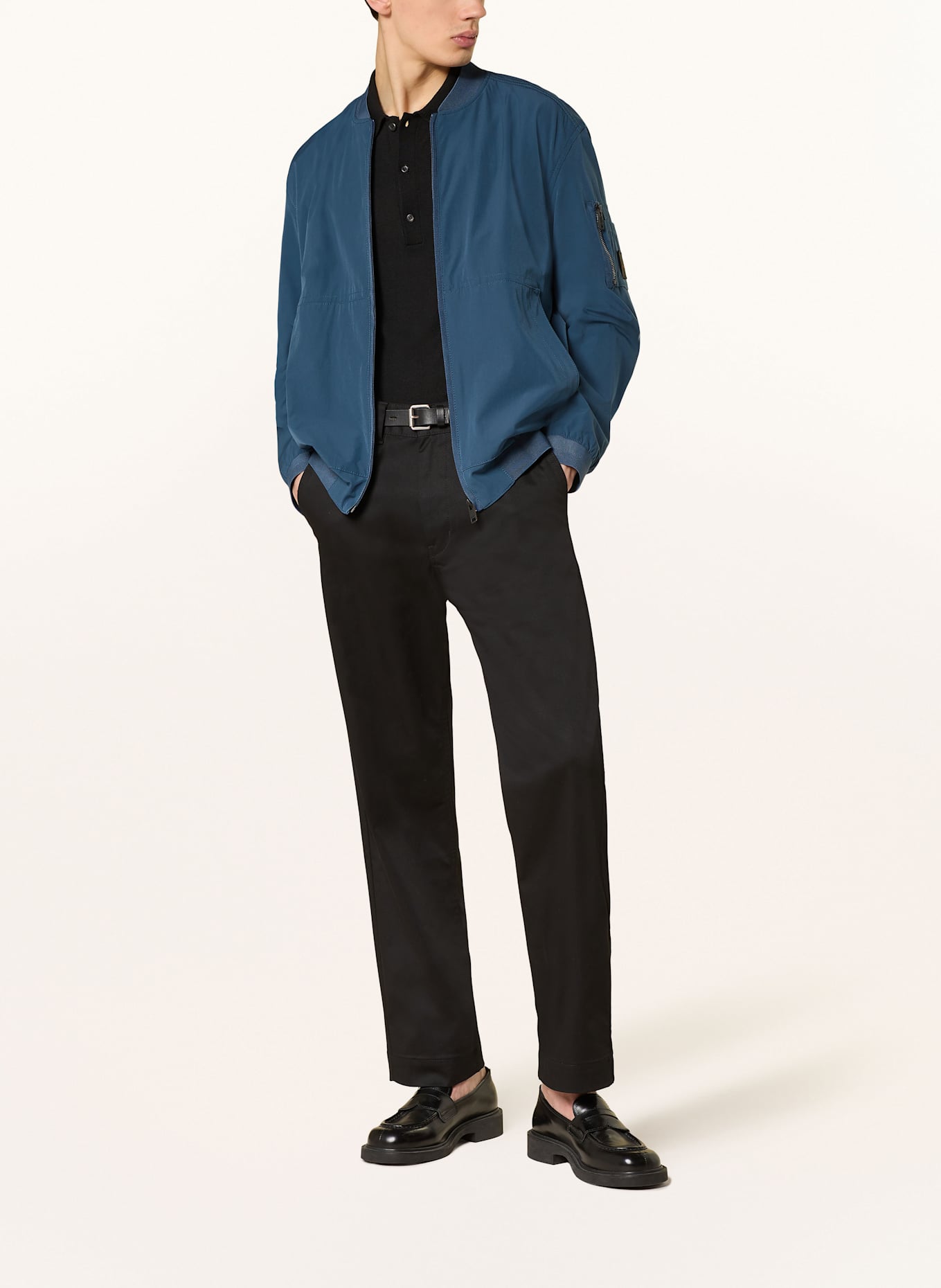 BOSS Casual Jacke ONETH: DUNKELBLAU