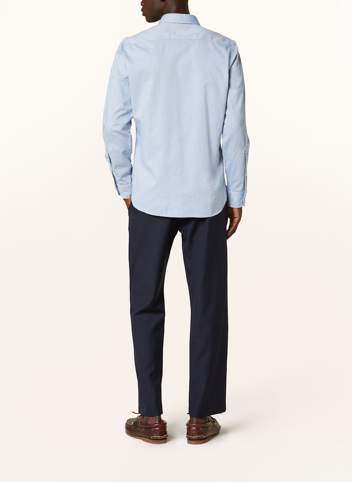 BOSS Hemd REMITON Regular Fit: WEISS/ HELLBLAU