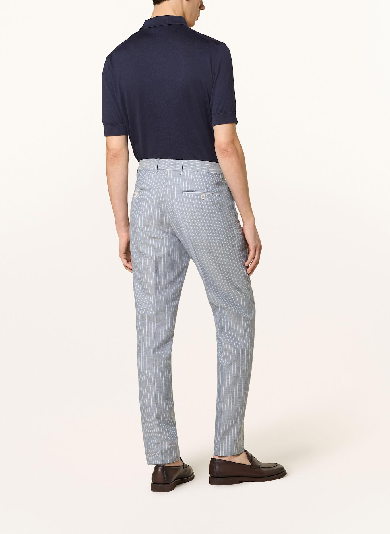 BOSS Anzughose GEE Slim Fit mit Leinen: 451 LIGHT/PASTEL BLUE