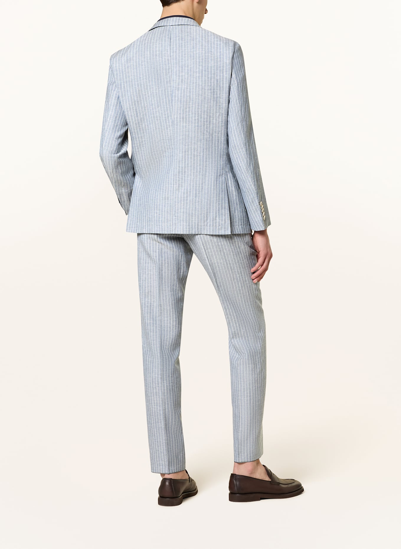 BOSS Anzugsakko HESTON Slim Fit mit Leinen: 451 LIGHT/PASTEL BLUE