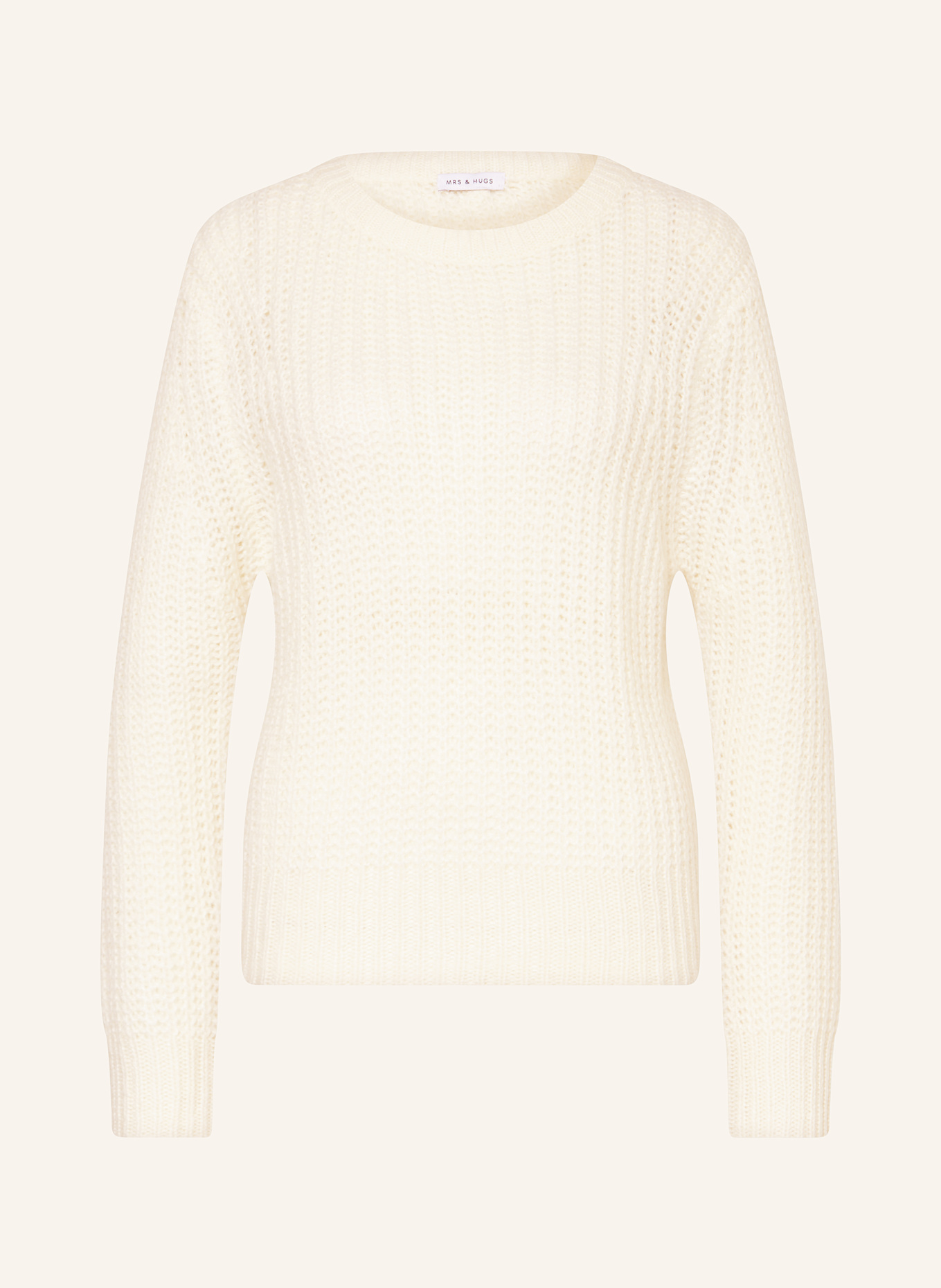 MRS & HUGS Pullvoer: CREAM/ WHITE
