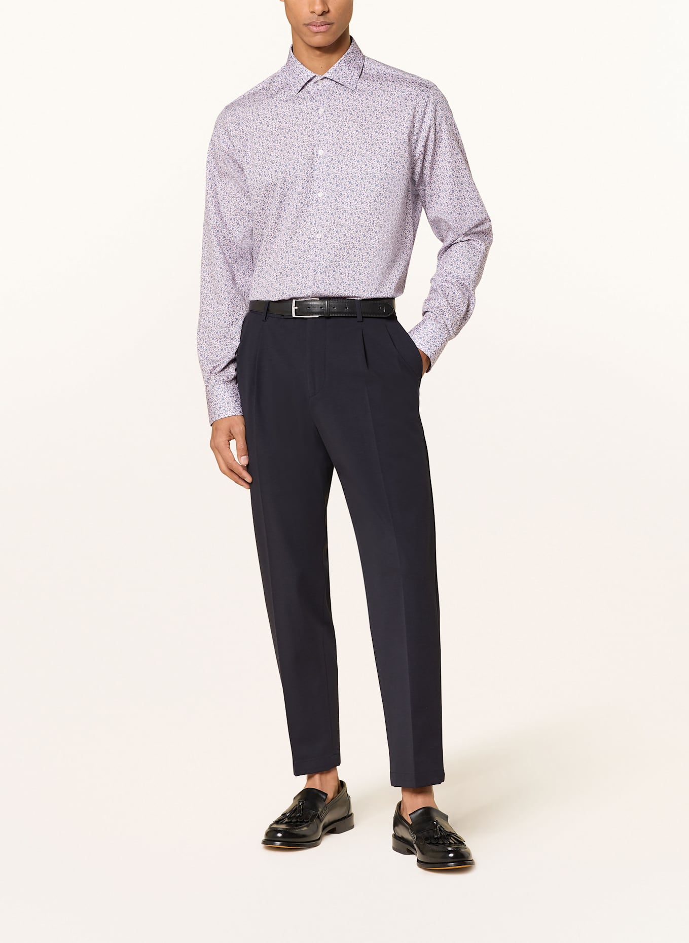 seidensticker Hemd Shaped Fit: HELLROSA / LILA