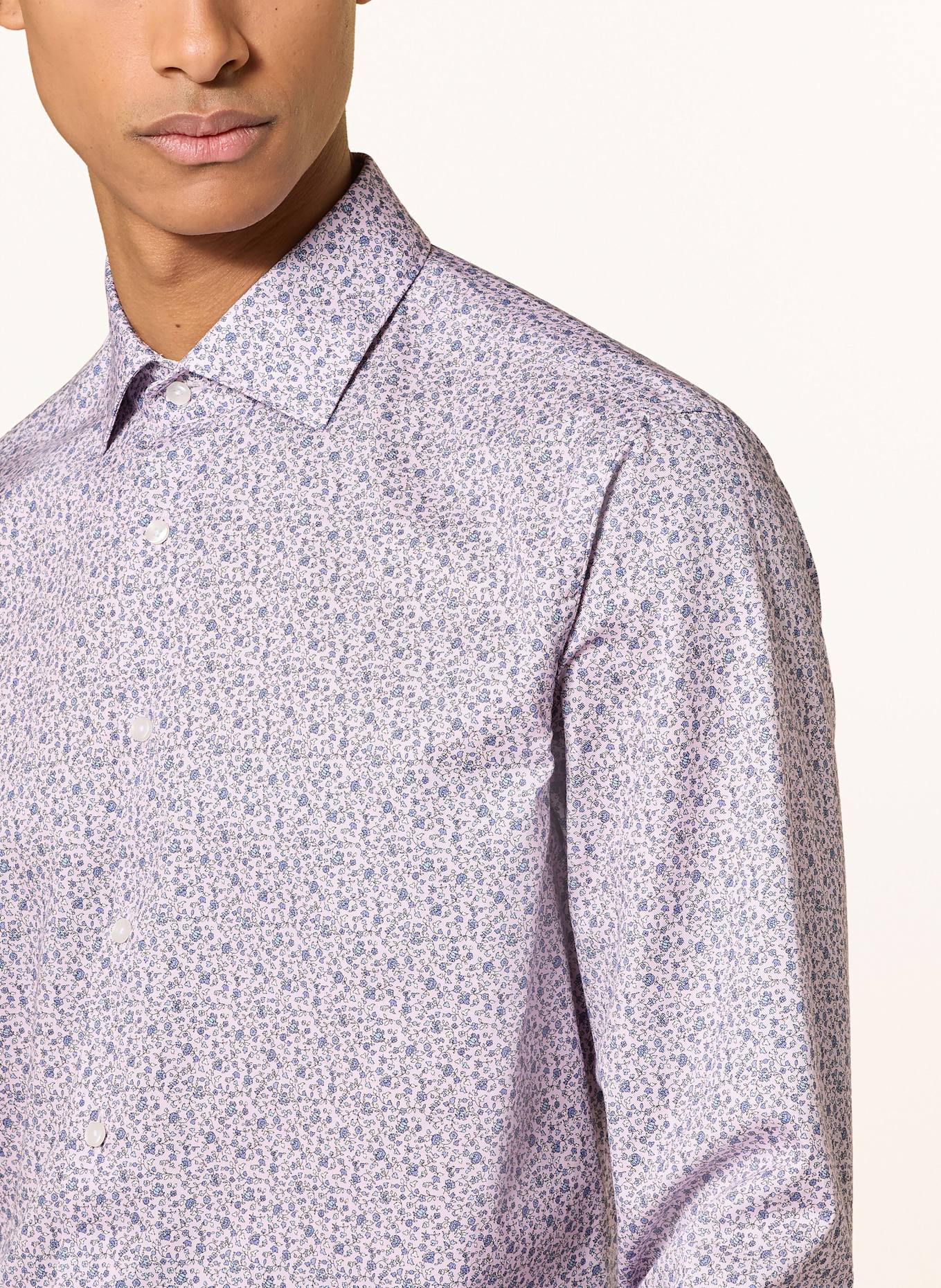 seidensticker Hemd Shaped Fit: HELLROSA / LILA