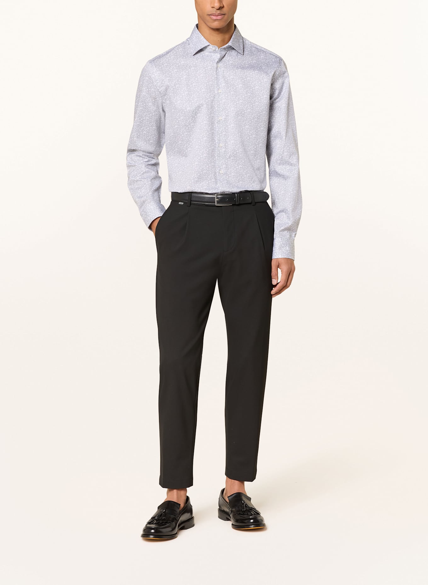 seidensticker Hemd Shaped Fit: HELLGRAU