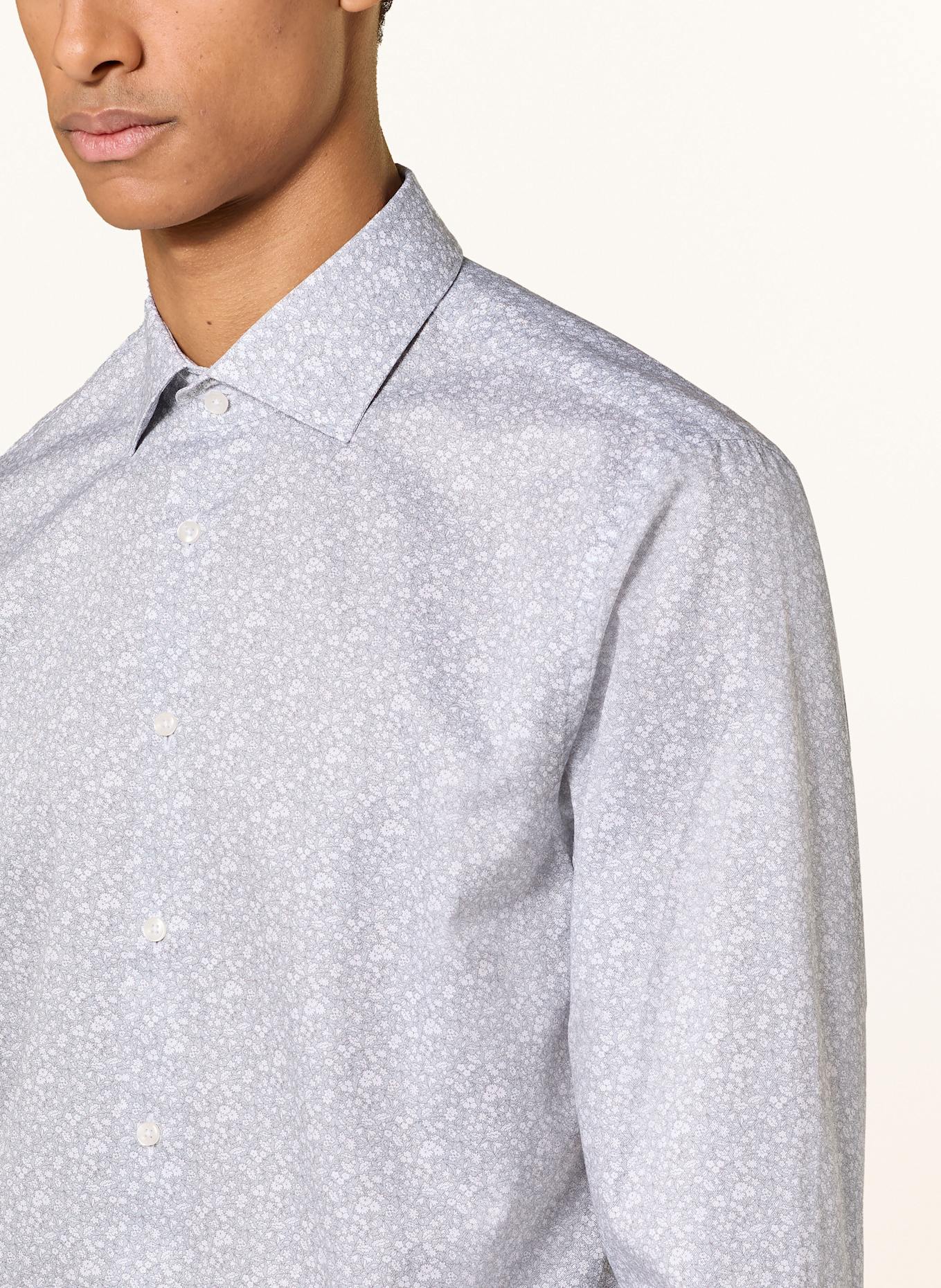 seidensticker Hemd Shaped Fit: HELLGRAU