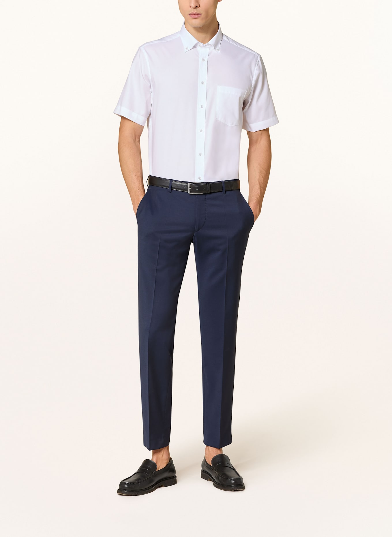 seidensticker Kurzarm-Hemd Regular Fit: WEISS