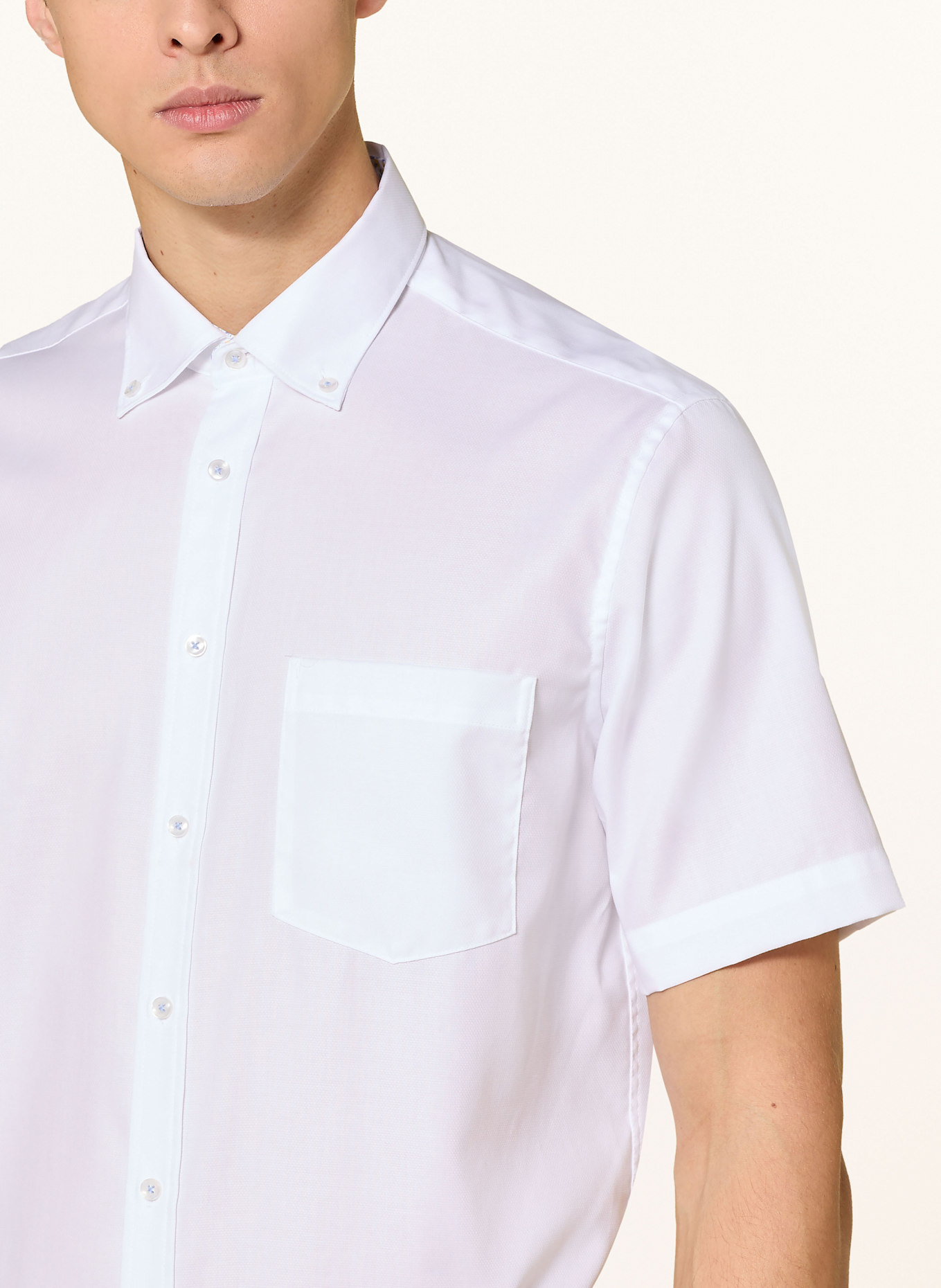 seidensticker Kurzarm-Hemd Regular Fit: WEISS