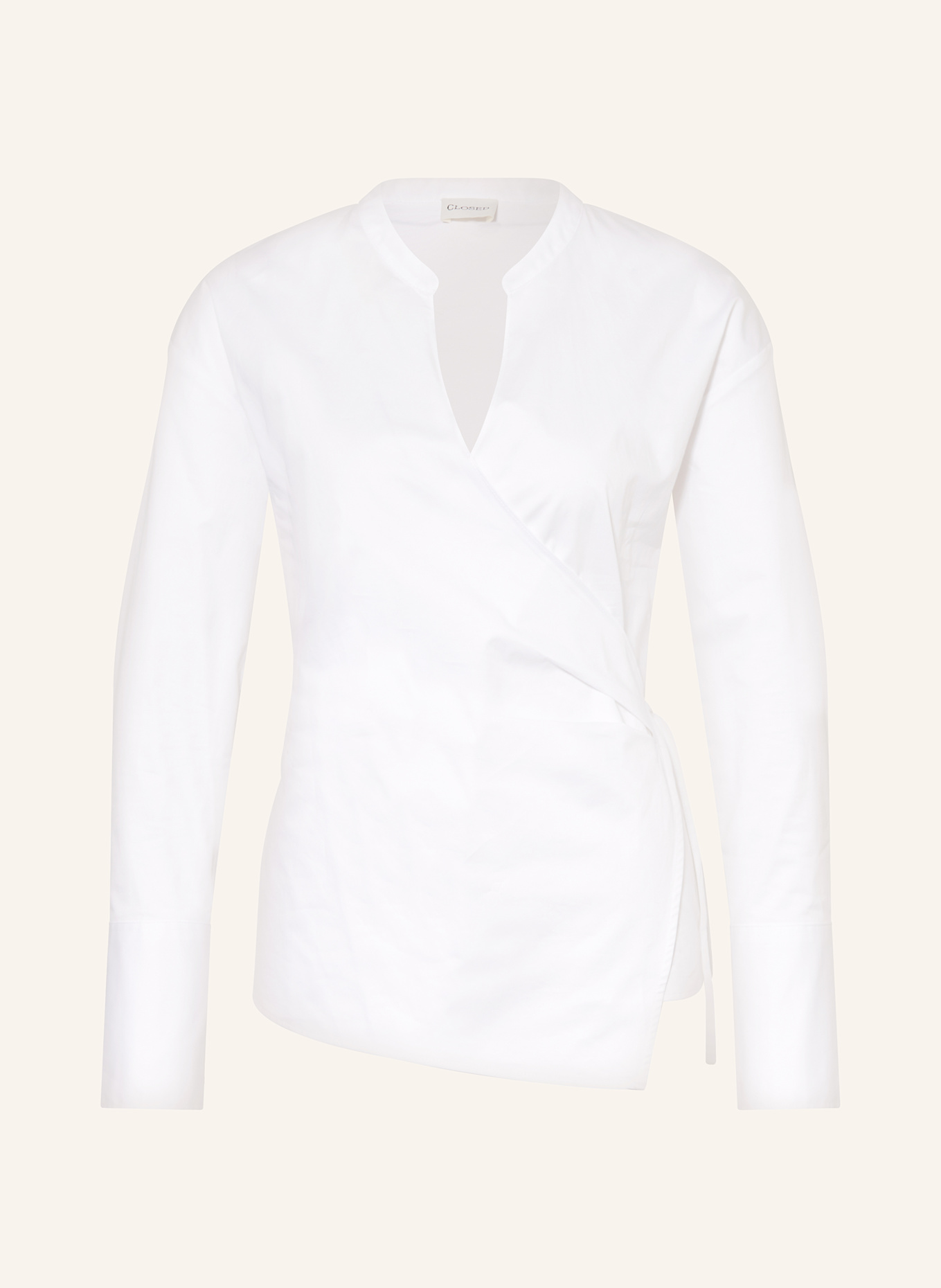 CLOSED Wrap blouse: WHITE