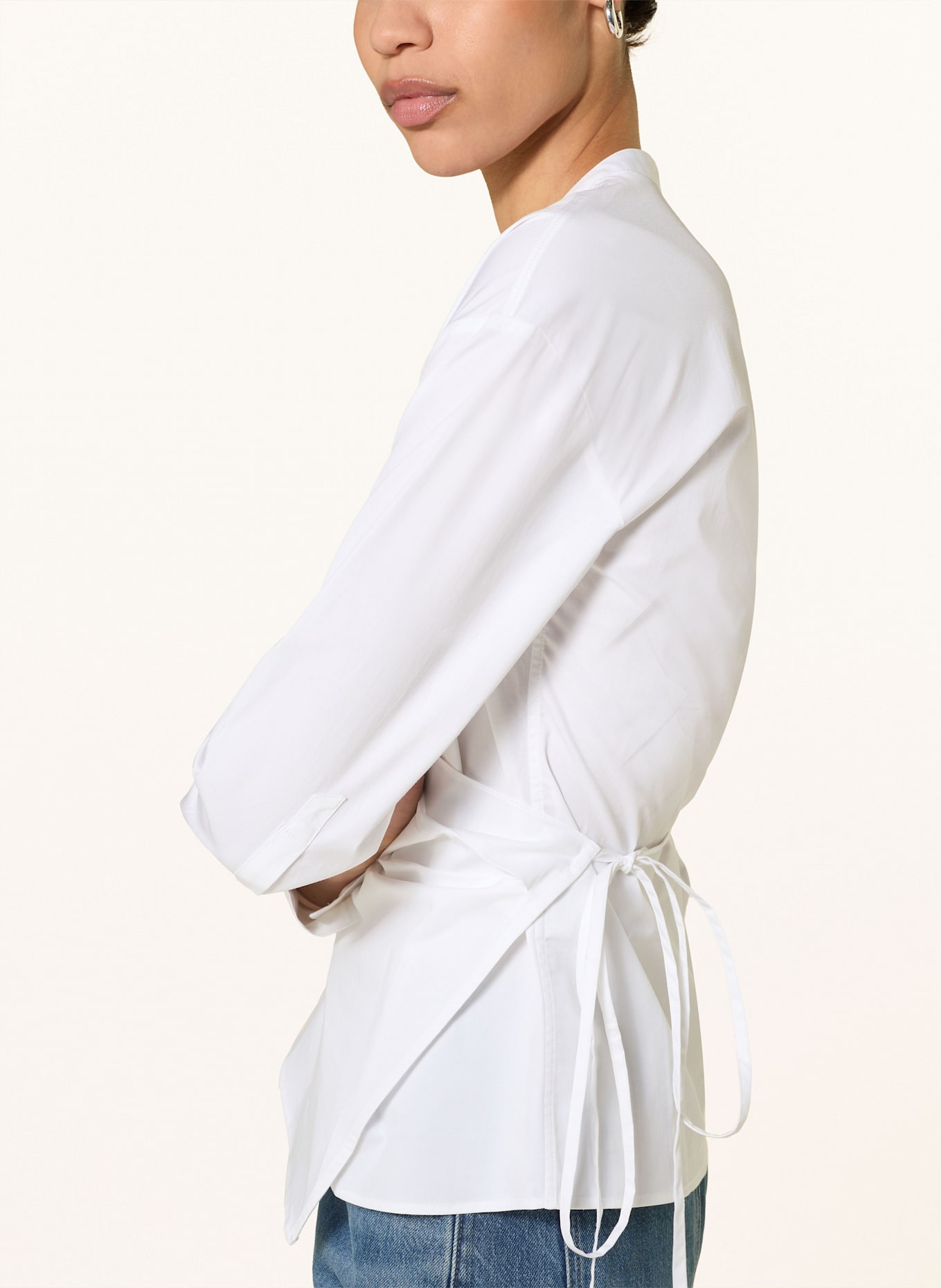 CLOSED Wrap blouse: WHITE