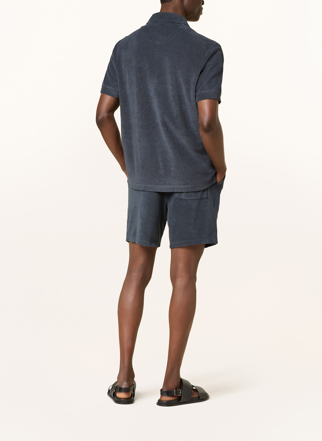 CLOSED Frotteeshorts Regular Fit, Farbe: DUNKELBLAU (Bild 3)