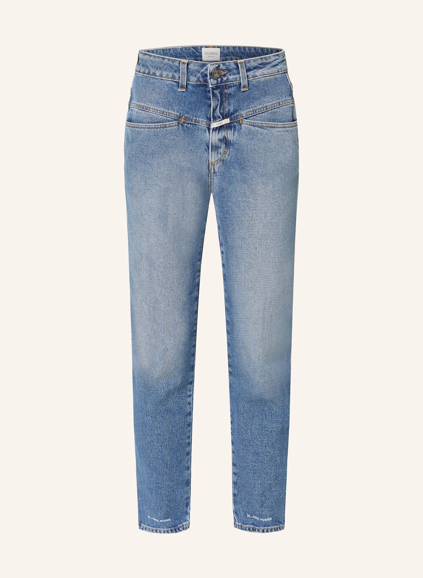 CLOSED Tapered Jeans PEDAL PUSHER: MBL MID BLUE