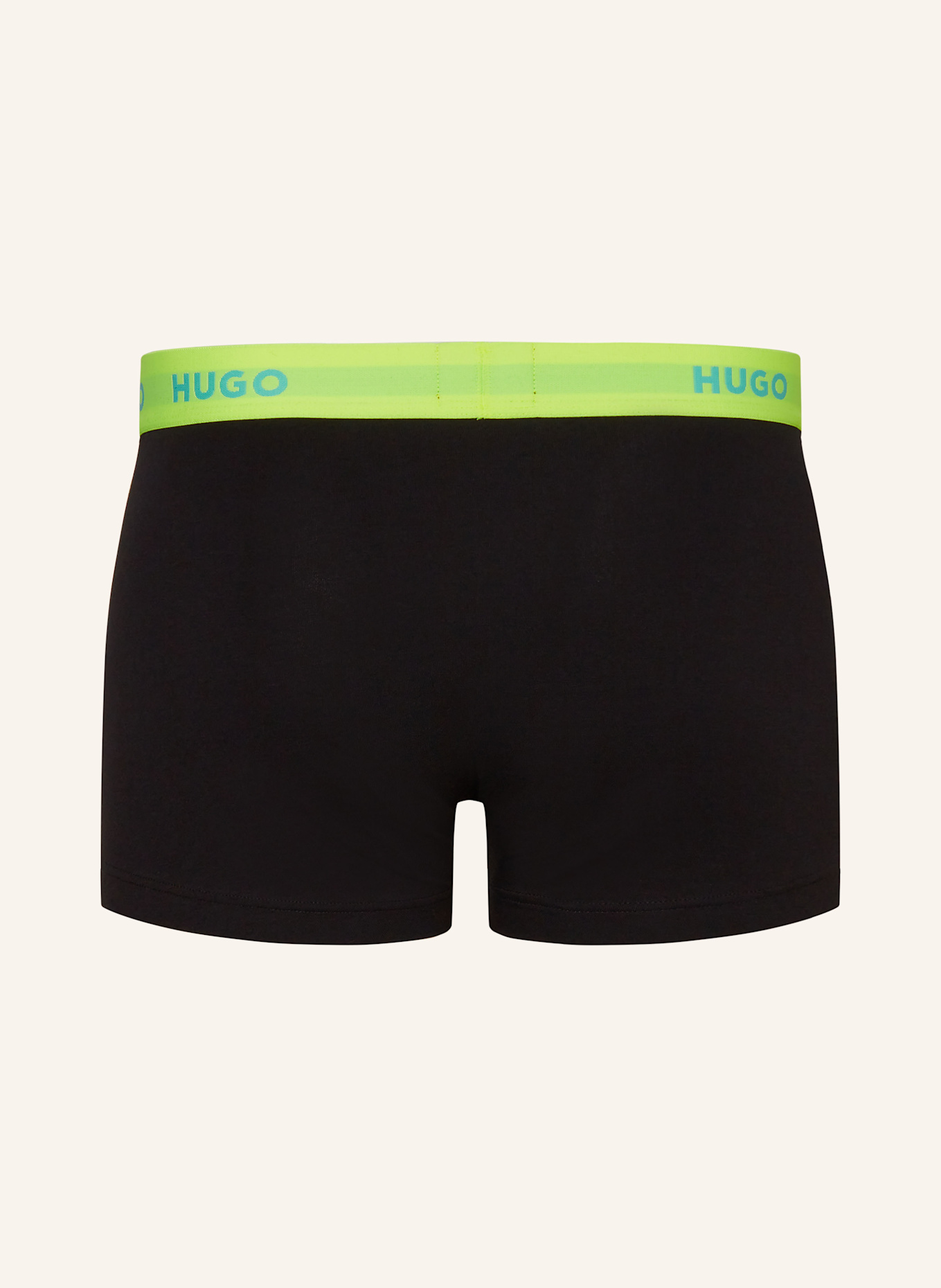 HUGO 3er-Pack Boxershorts: SCHWARZ